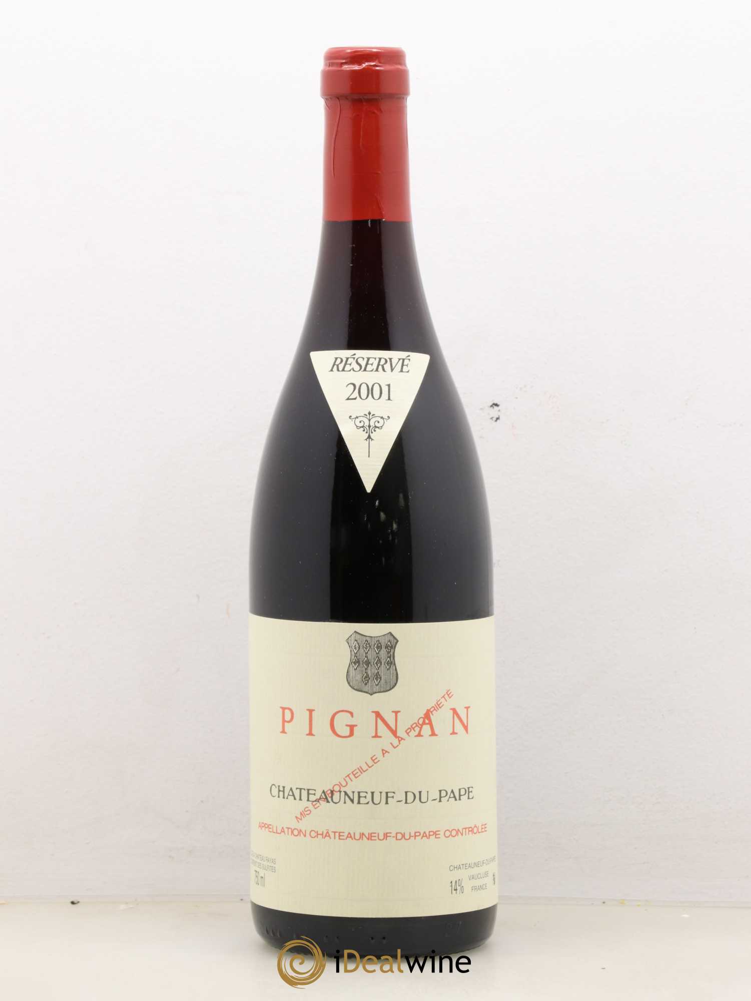 Châteauneuf-du-Pape Domaine de Pignan 2001 - Lot de 1 bouteille - 0