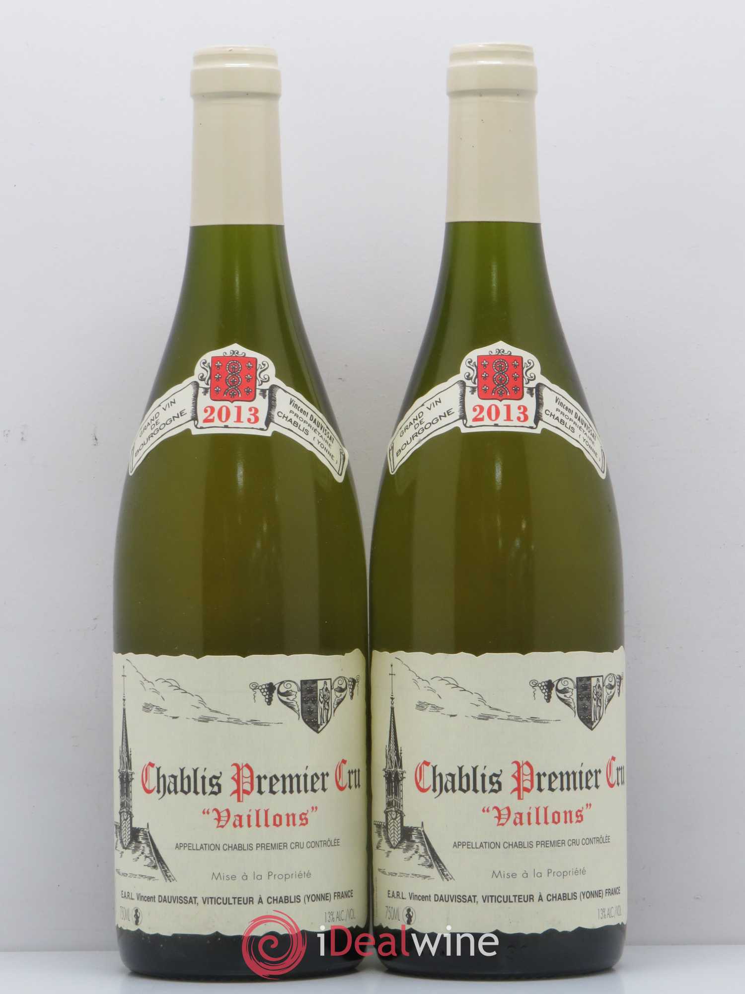 Chablis 1er Cru Vaillons Vincent Dauvissat (Domaine) 2013 - Lot de 2 bouteilles - 0