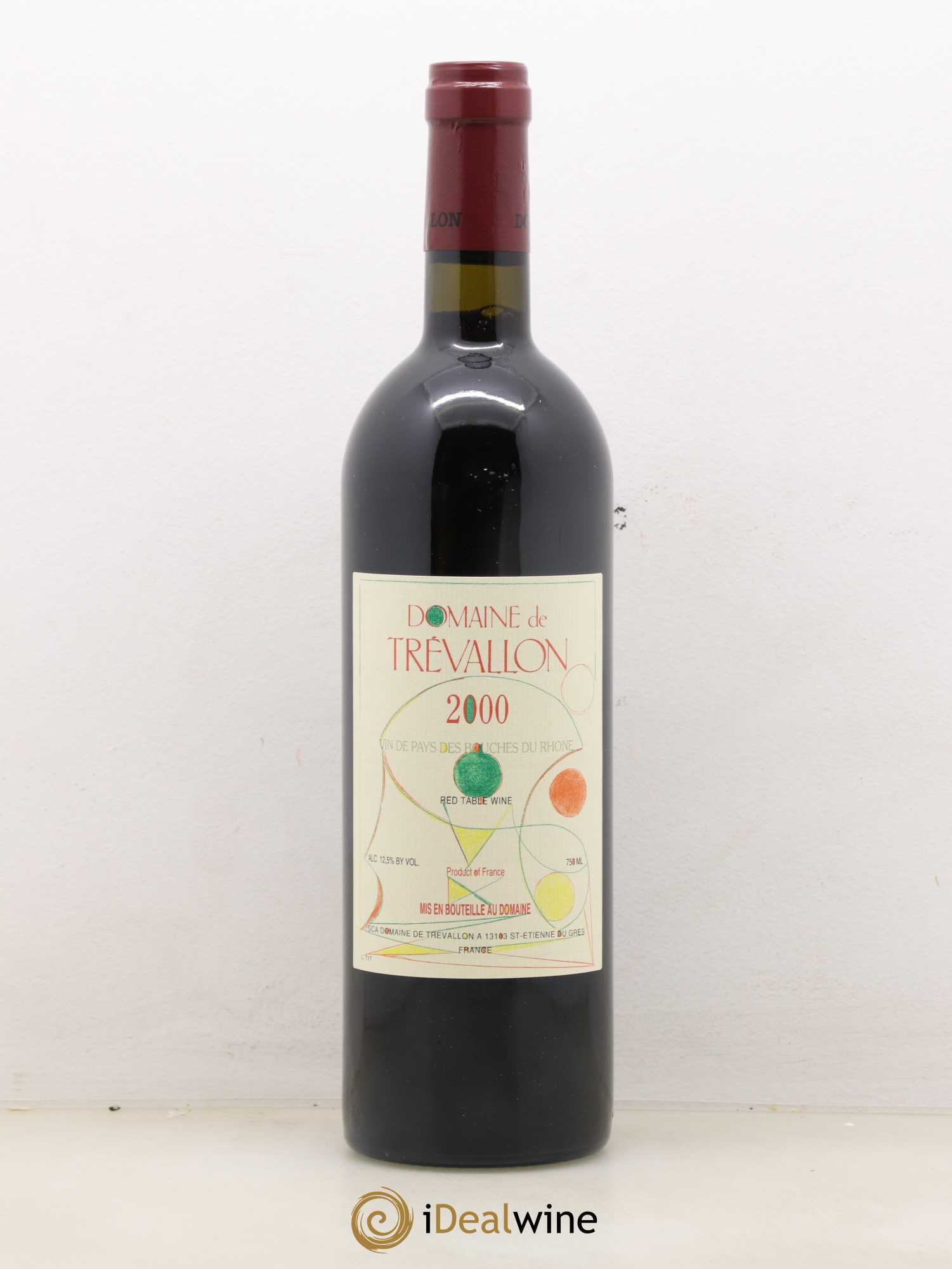 VDP Bouches du Rhône Trévallon (Domaine de) Eloi Dürrbach 2000 - Lot de 1 bouteille - 0