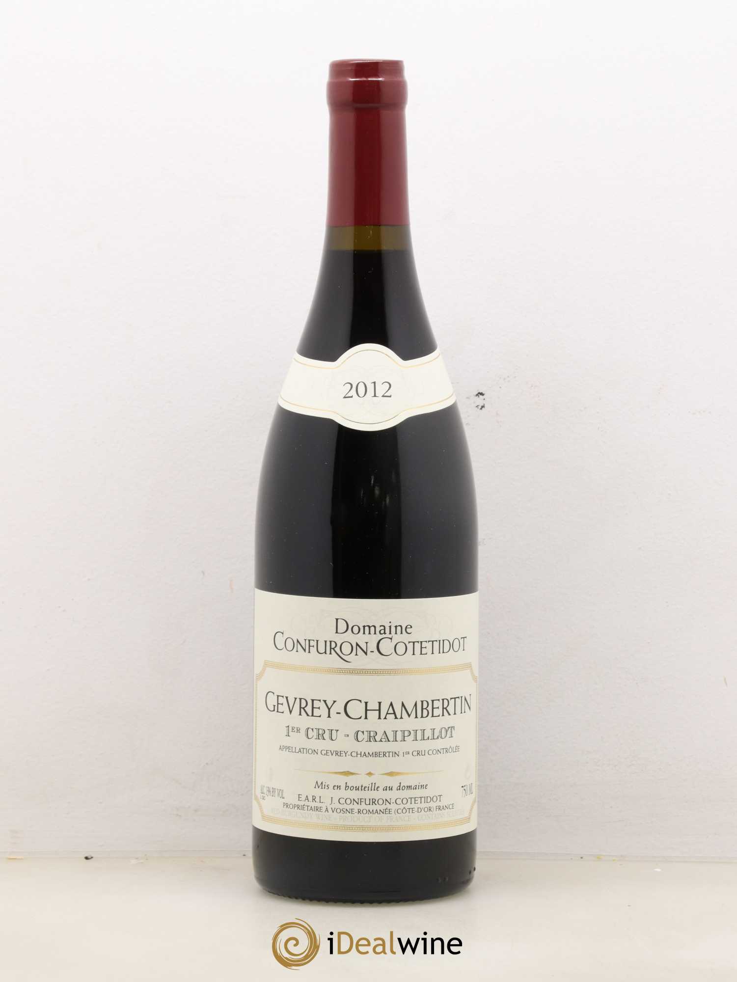 Gevrey-Chambertin 1er Cru Craipillot Confuron-Cotetidot 2012 - Lot de 1 bouteille - 0