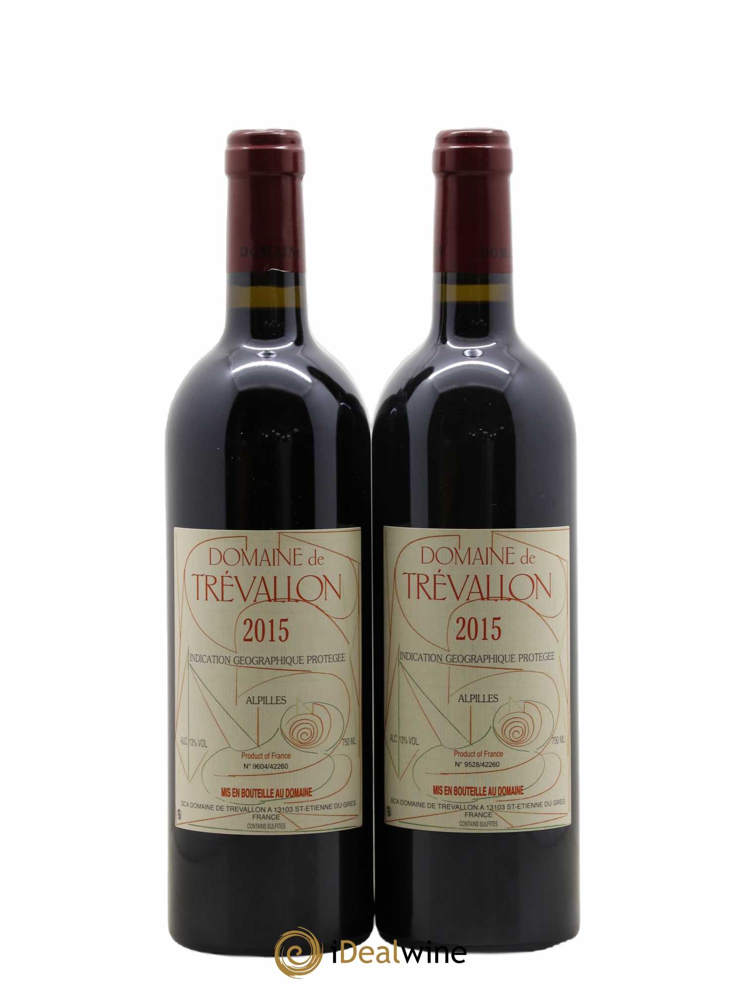 Coteaux d'Aix-en-Provence Trévallon (Domaine de) Eloi Dürrbach 2015 - Lot de 2 bouteilles - 0