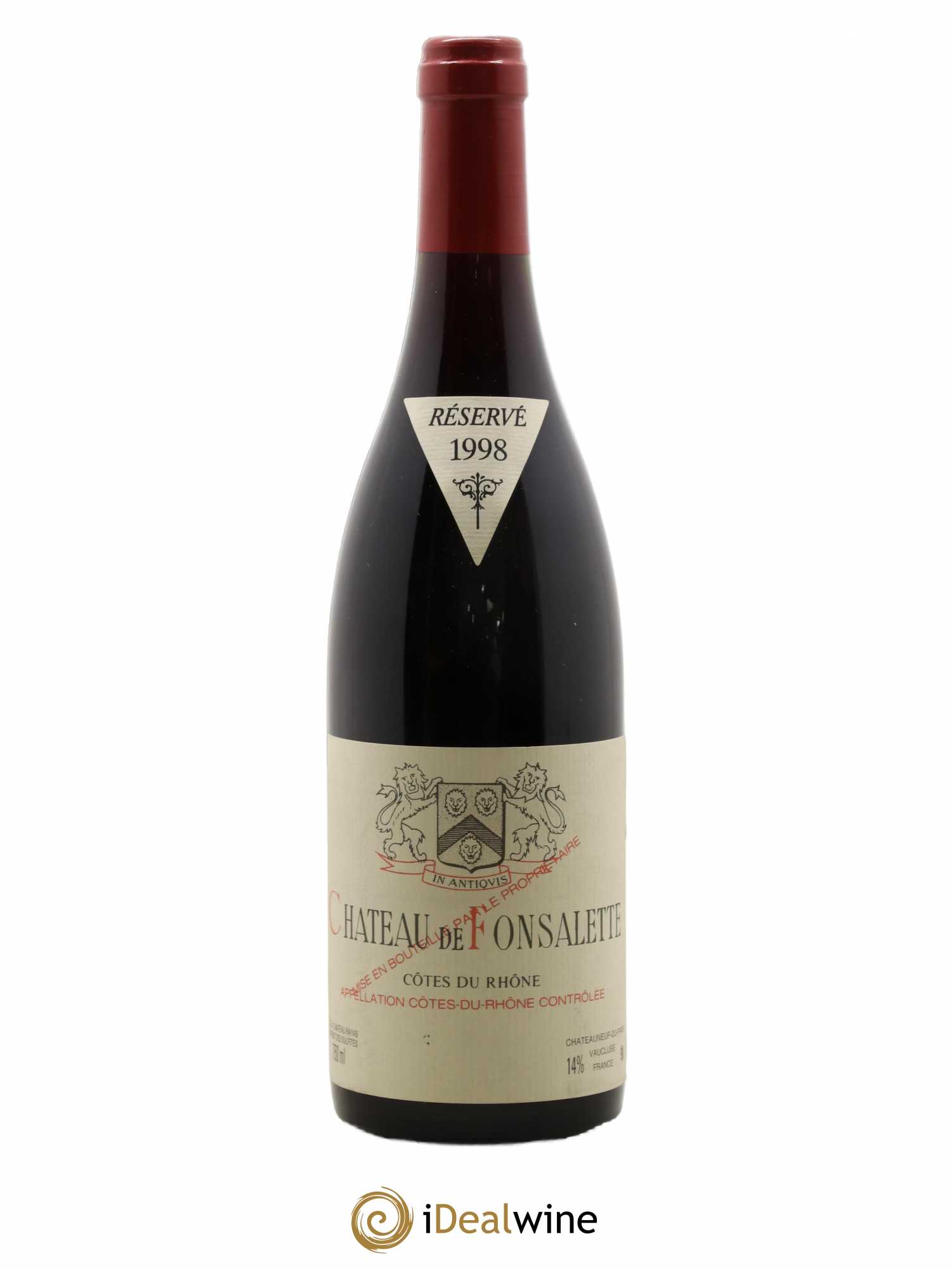 Côtes-du-Rhône Château de Fonsalette Emmanuel Reynaud 1998 - Lot de 1 bouteille - 0