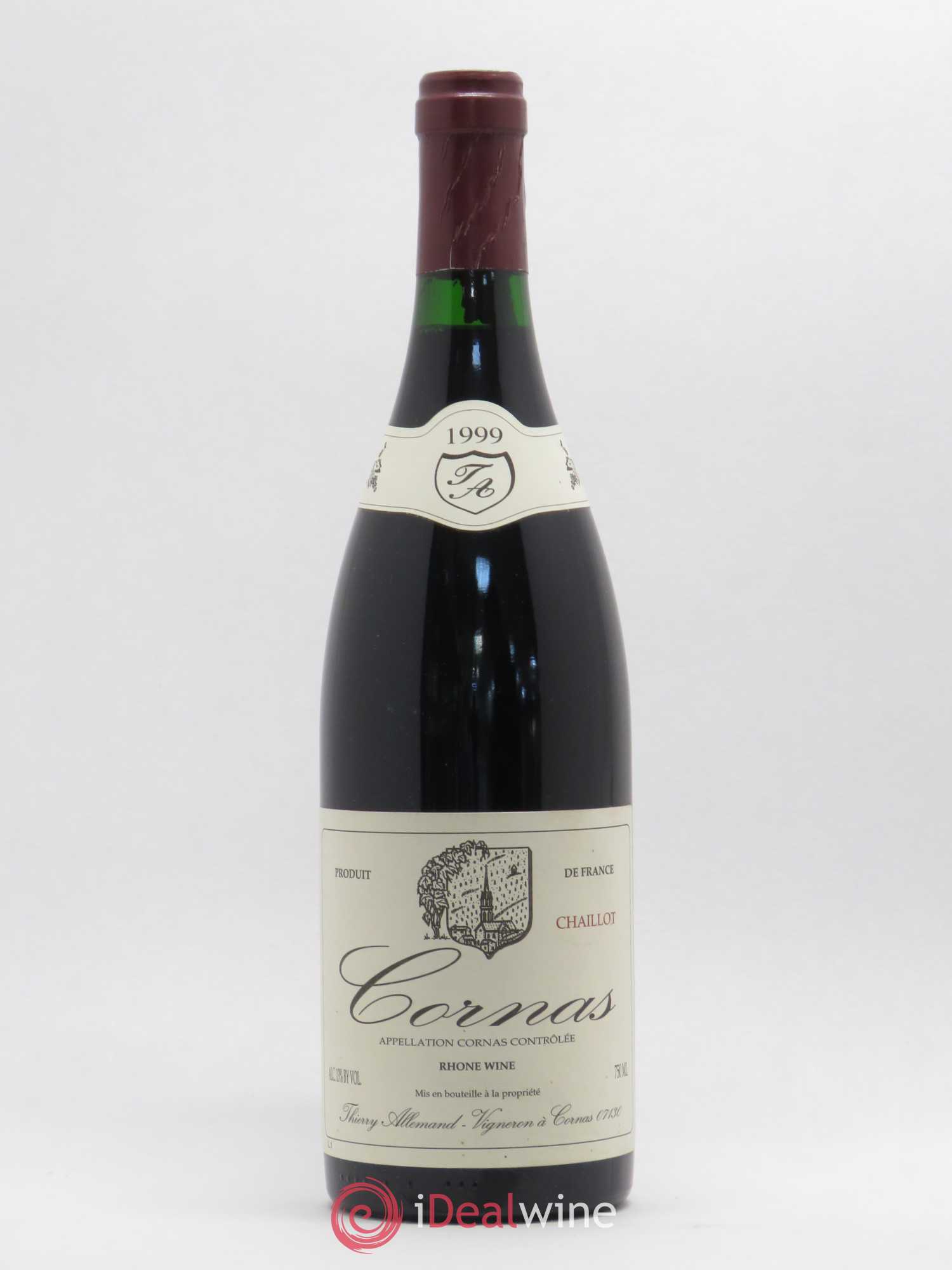 Cornas Chaillot Thierry Allemand 1999 - Lot de 1 bouteille - 0