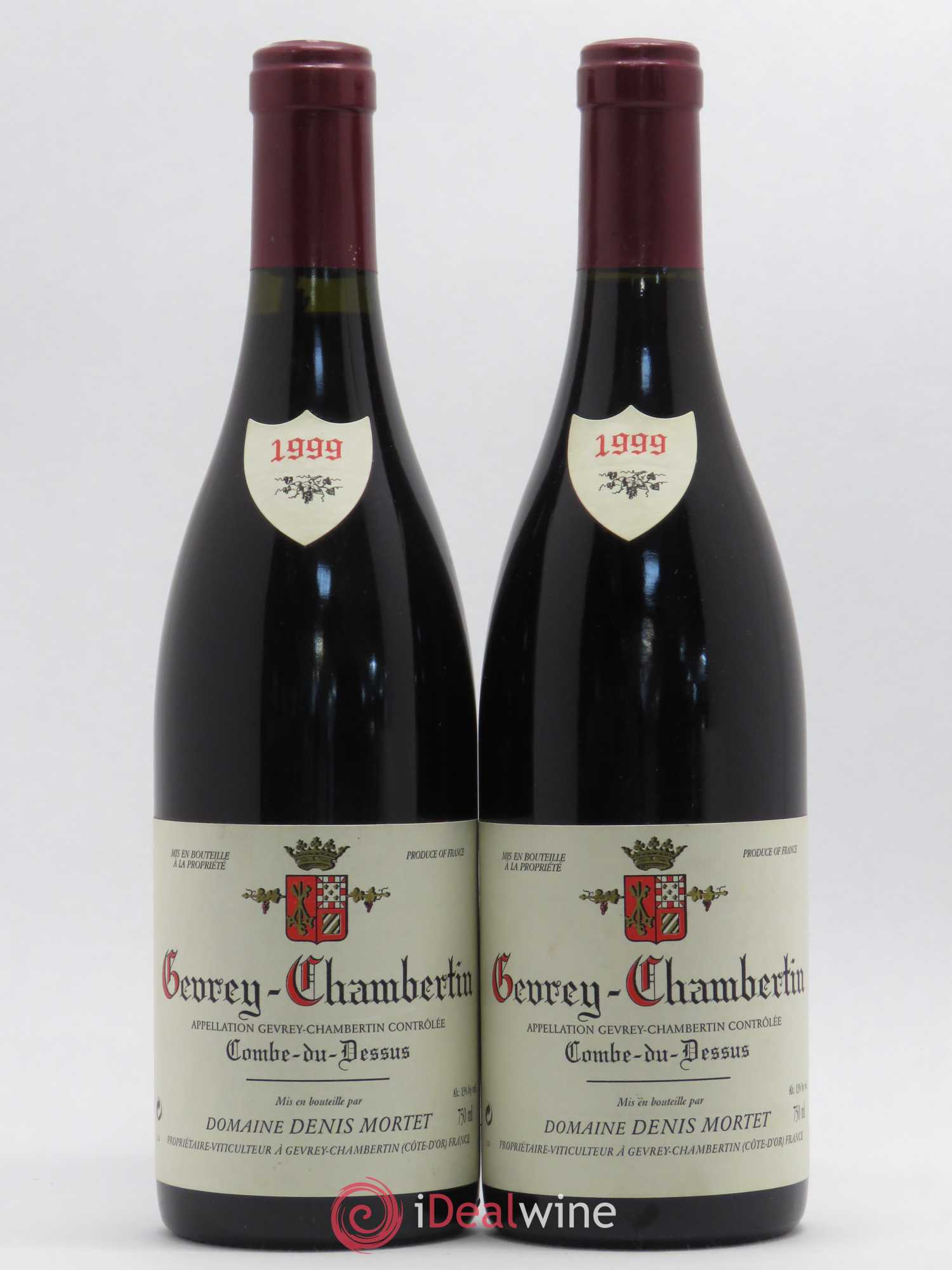 Gevrey-Chambertin Combe du Dessus Domaine Denis Mortet 1999 - Posten von 2 Flaschen - 0