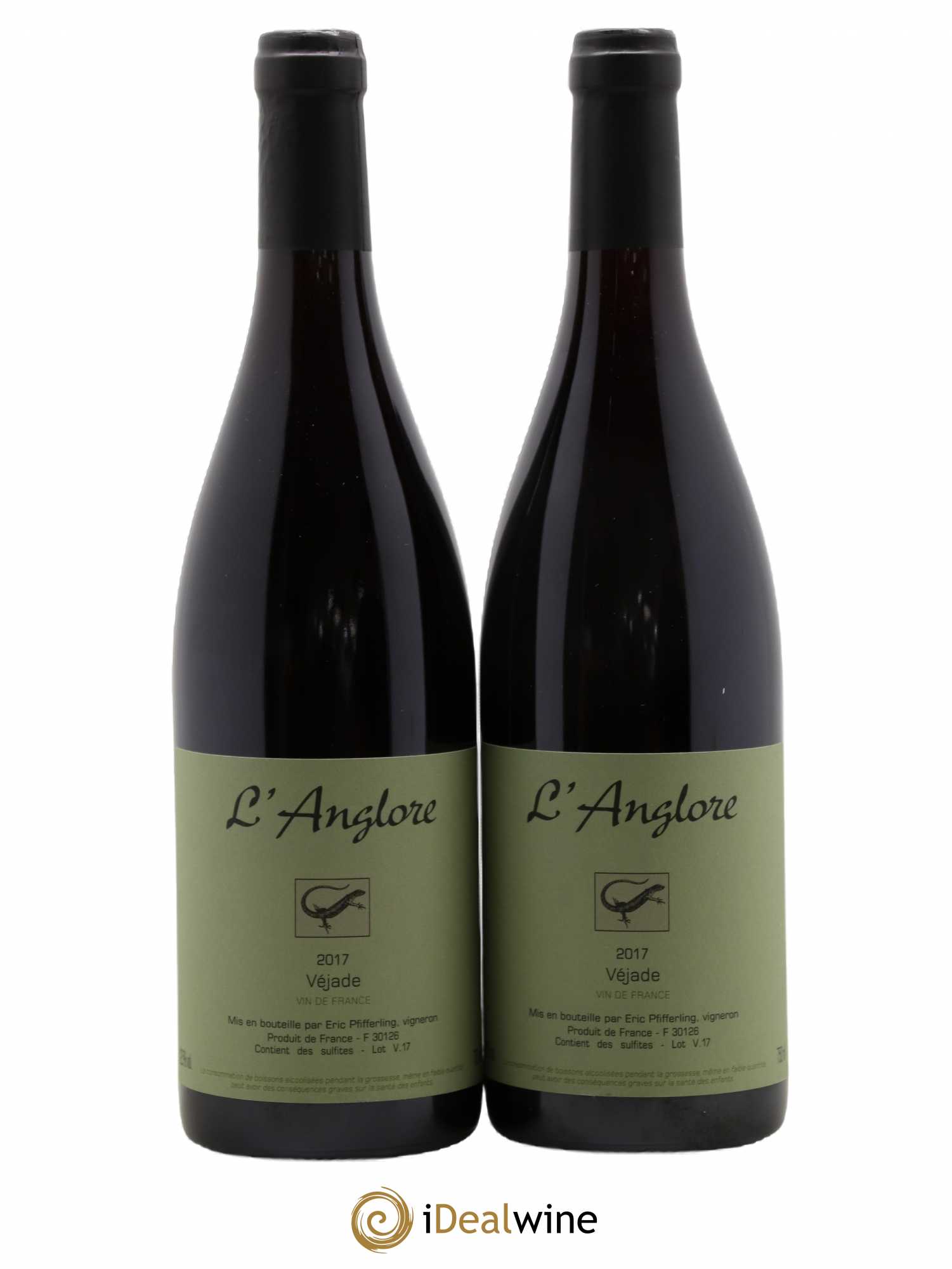 Vin de France Véjade L'Anglore 2017 - Lot de 2 bouteilles - 0