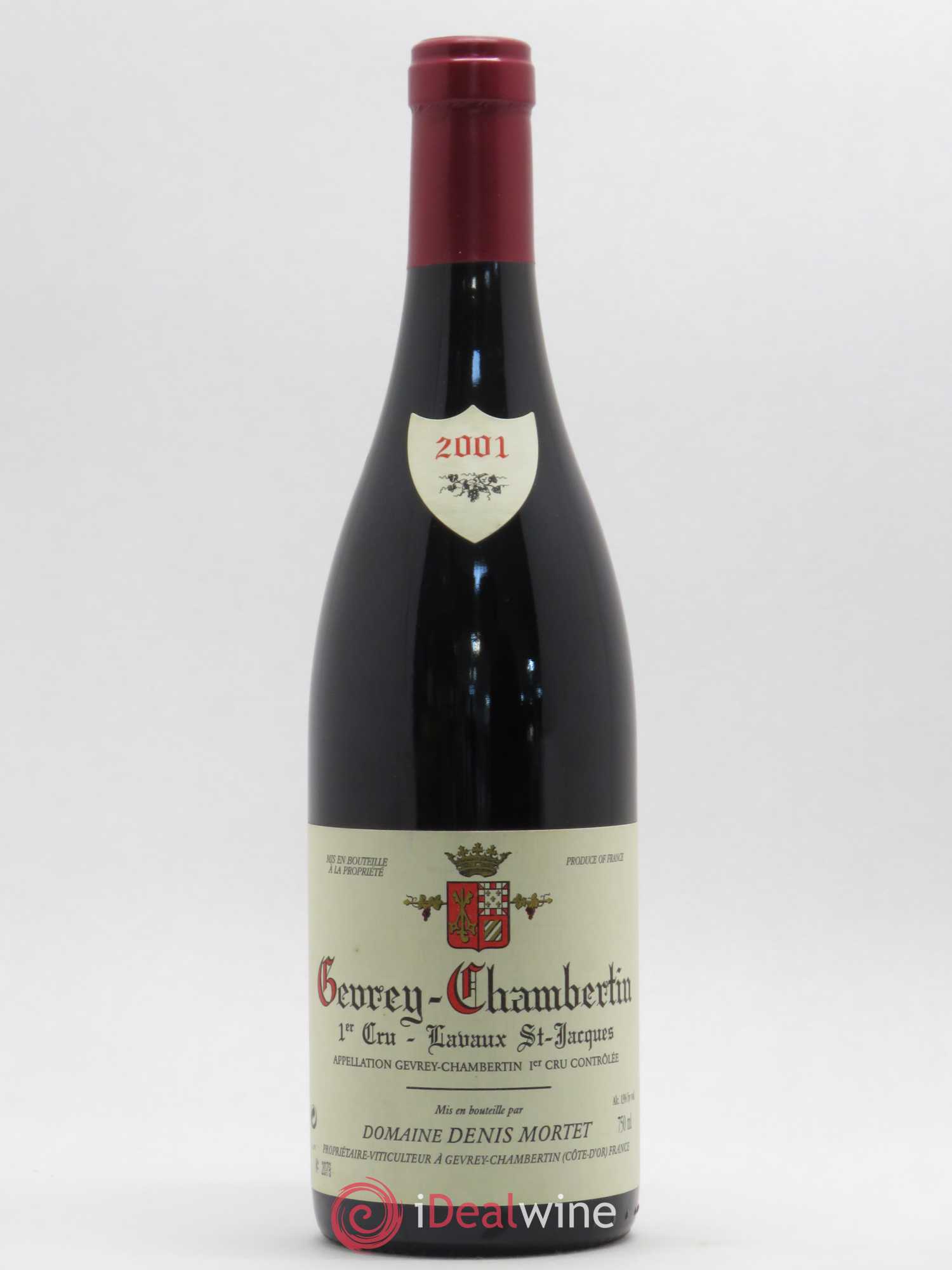 Gevrey-Chambertin 1er Cru Lavaux Saint Jacques Denis Mortet (Domaine) 2001 - Lot de 1 bouteille - 0