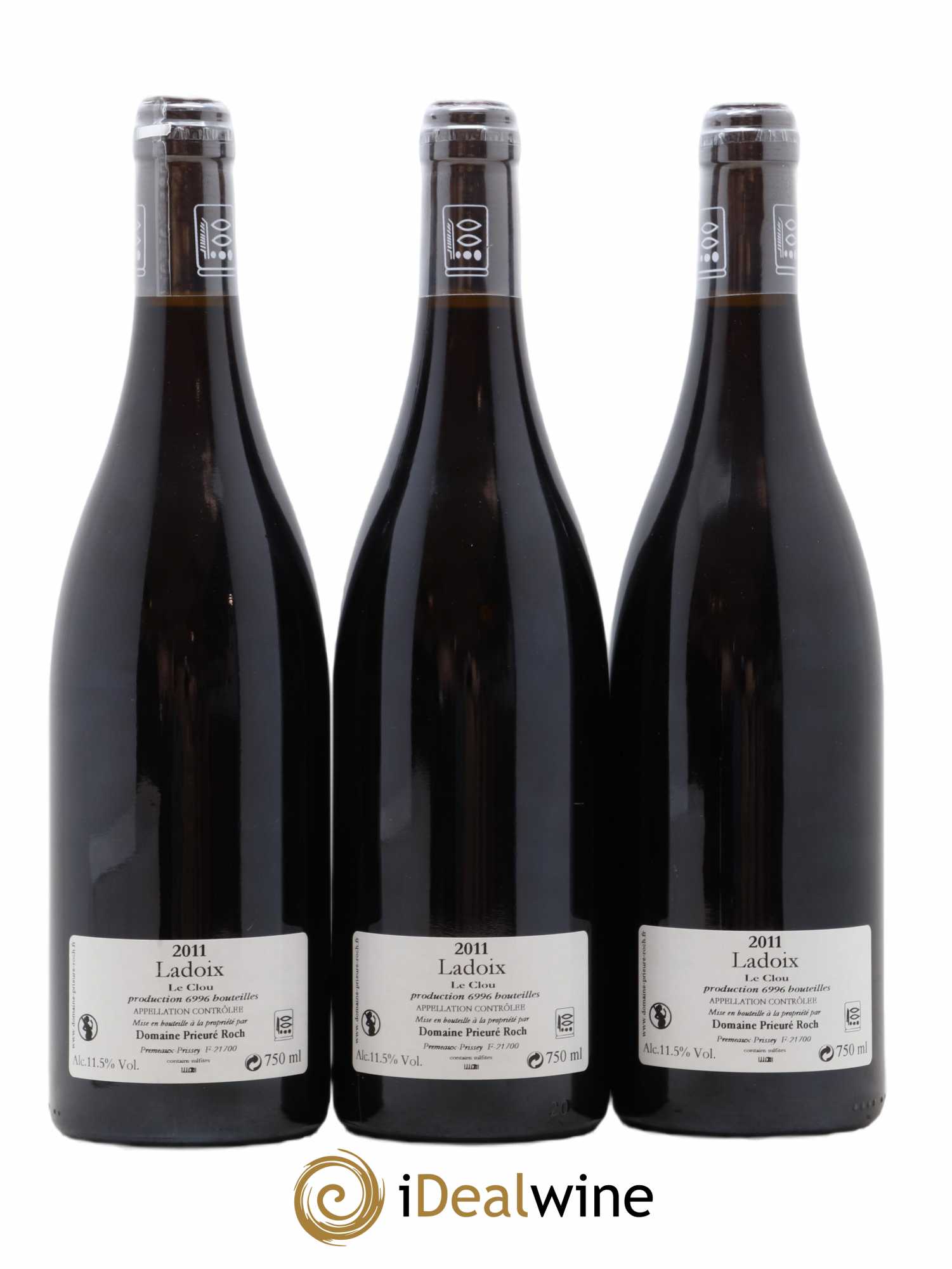 Ladoix Le Cloud Prieuré Roch 2011 - Lot de 3 bouteilles - 1