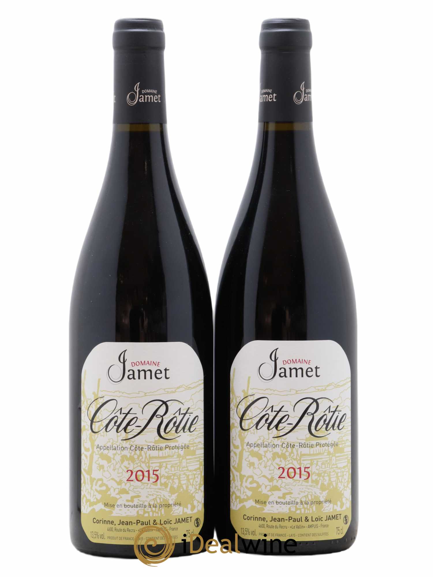 Côte-Rôtie Jamet (Domaine) 2015 - Lot of 2 bottles - 0