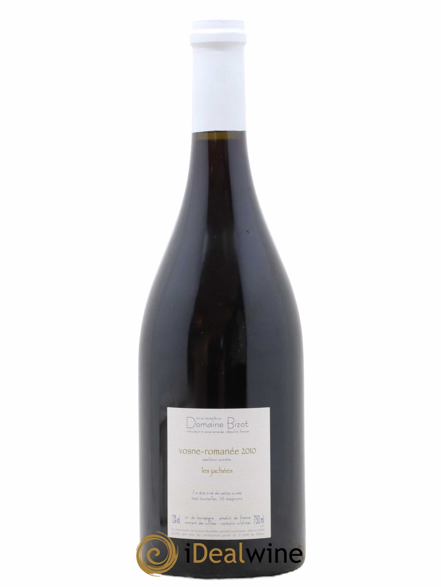 Vosne-Romanée Les Jachées Bizot (Domaine) (no reserve) 2010 - Lot of 1 bottle - 1