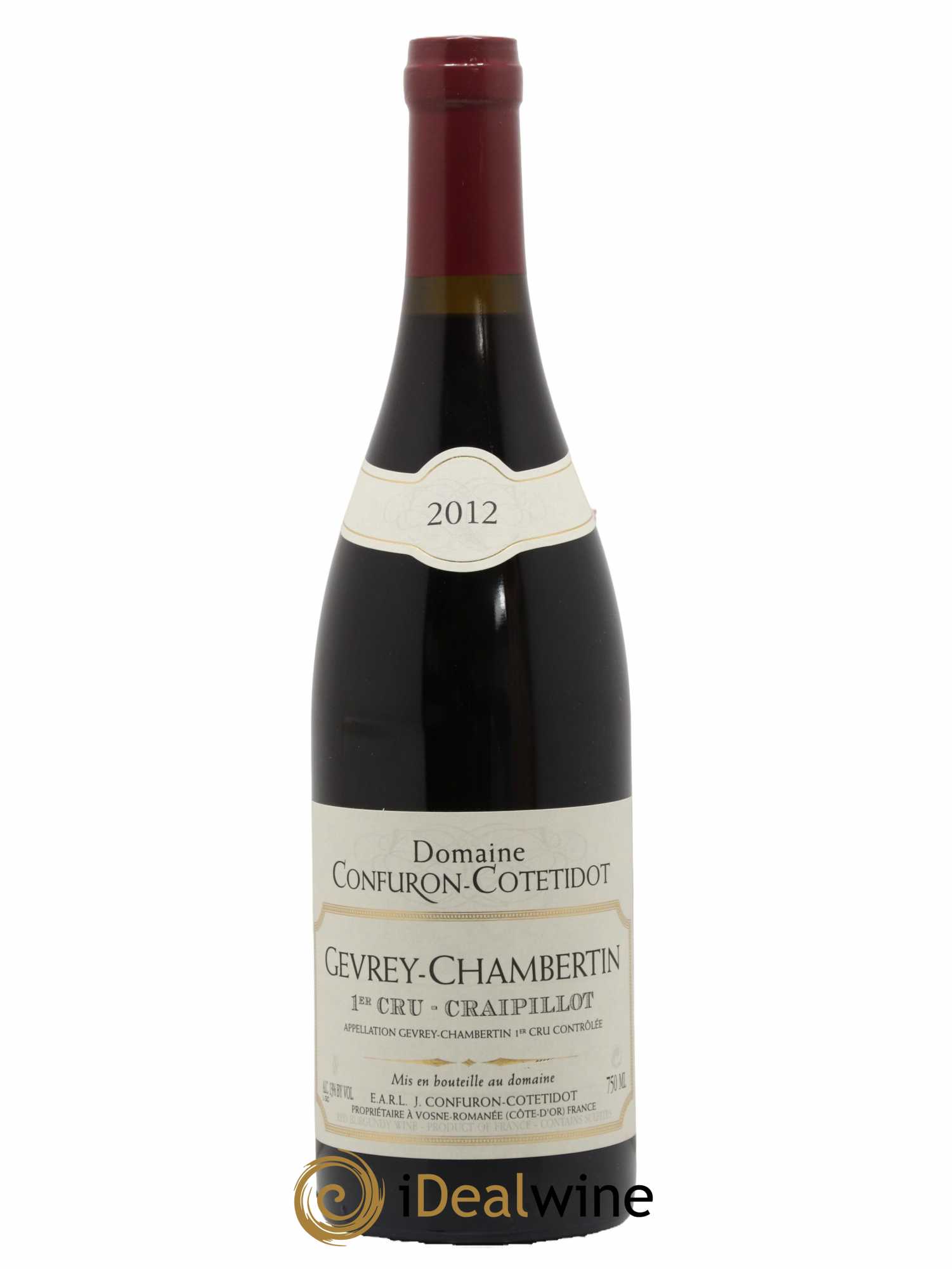 Gevrey-Chambertin 1er Cru Craipillot Confuron-Cotetidot 2012 - Lot de 1 bouteille - 0