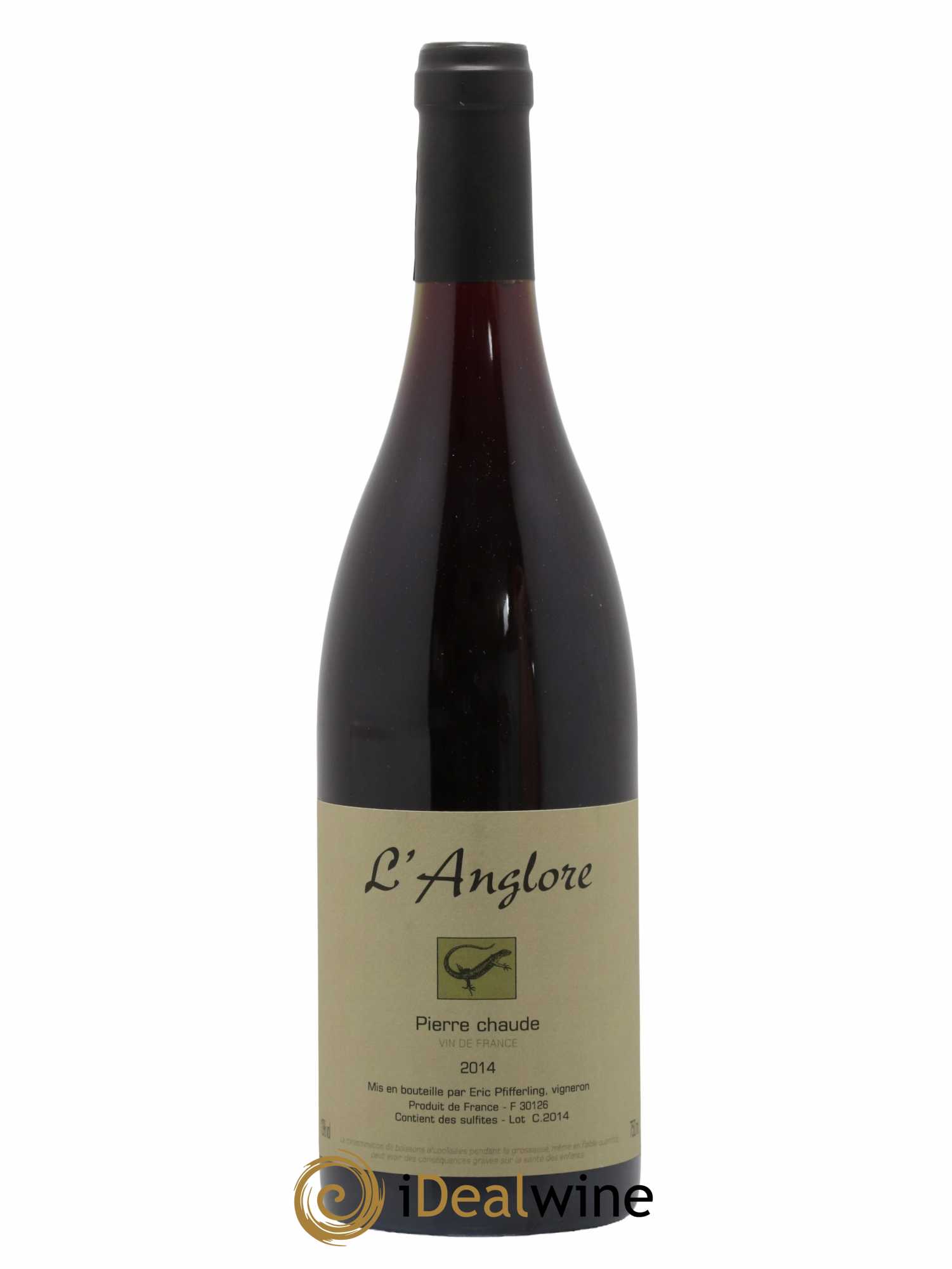 Vin de France Pierre chaude L'Anglore 2014 - Lot de 1 bouteille - 0