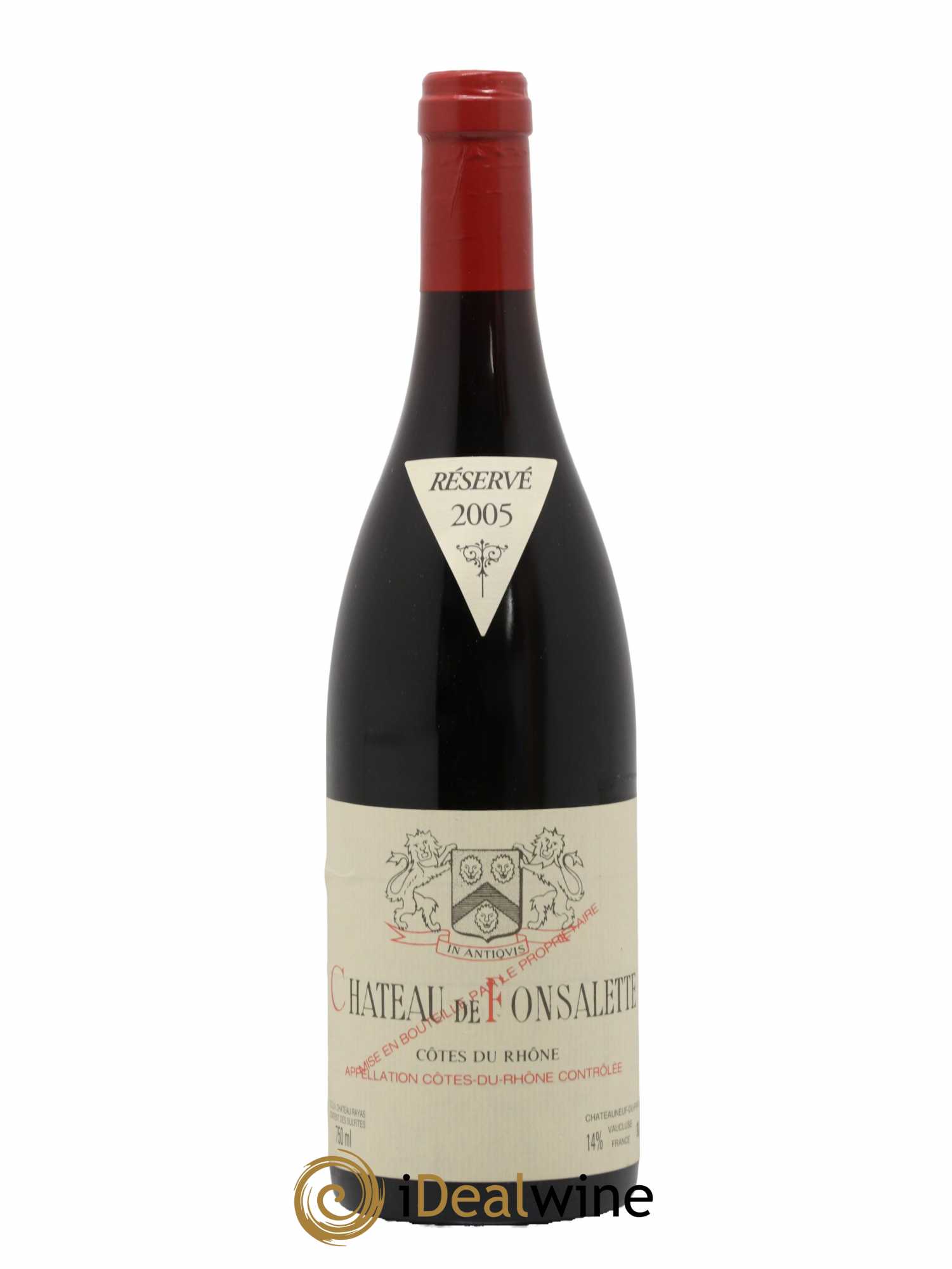 Côtes-du-Rhône Cuvée Syrah Château de Fonsalette 2005 - Lot de 1 bouteille - 0
