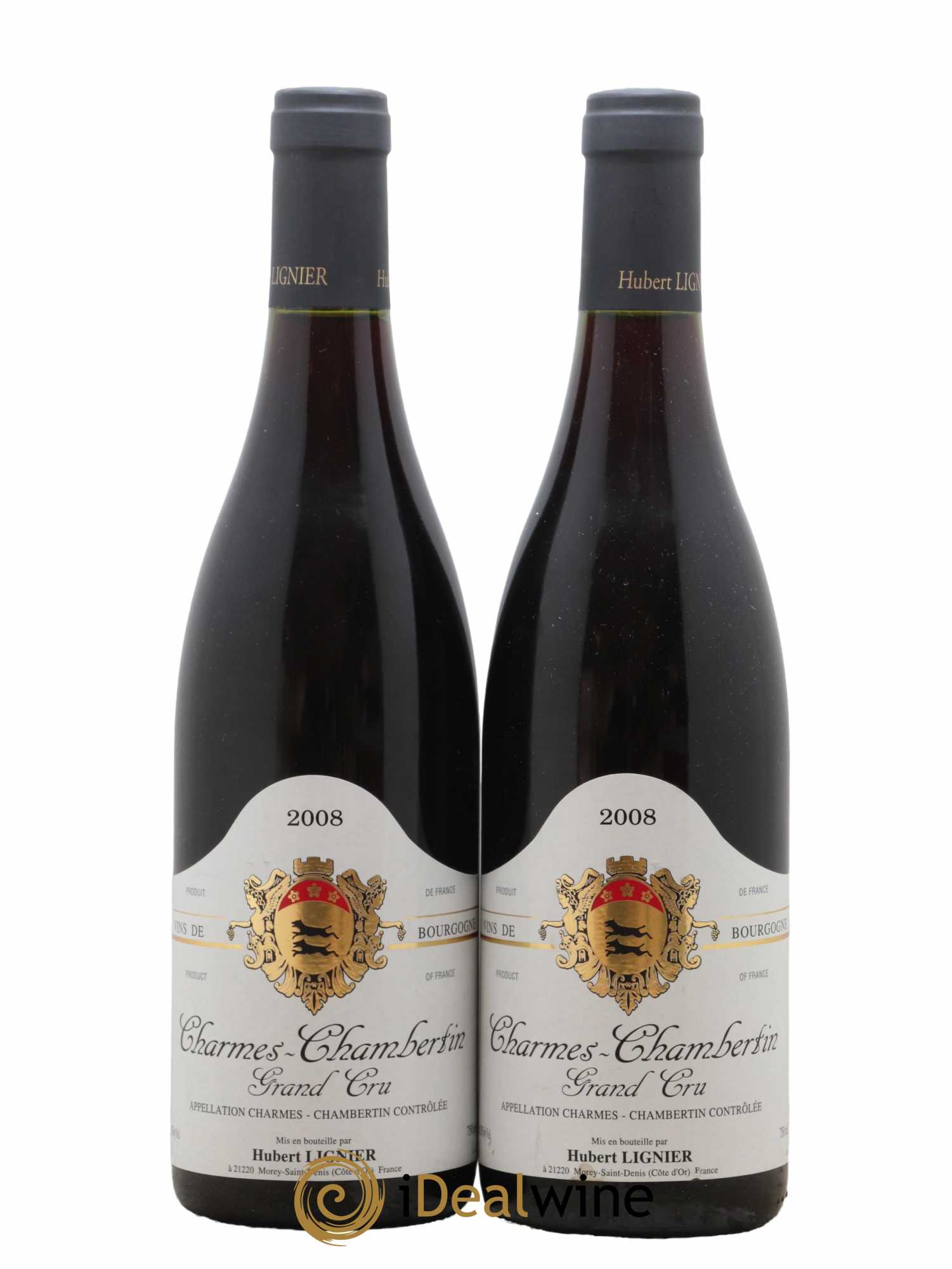 Charmes-Chambertin Grand Cru Hubert Lignier (Domaine) 2008 - Lot de 2 bouteilles - 0
