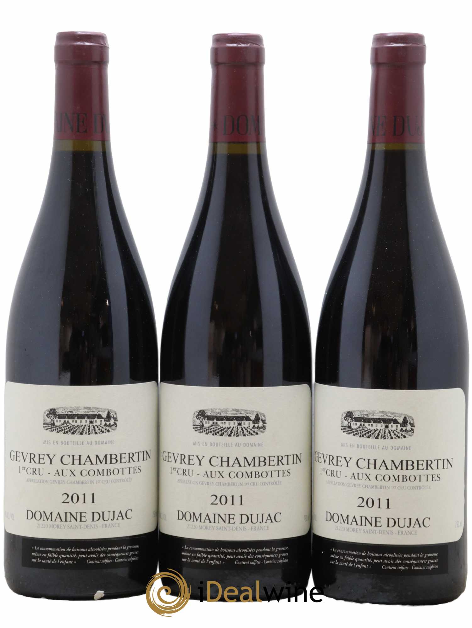 Gevrey-Chambertin 1er Cru Aux Combottes Dujac (Domaine) 2011 - Lot de 3 bouteilles - 0