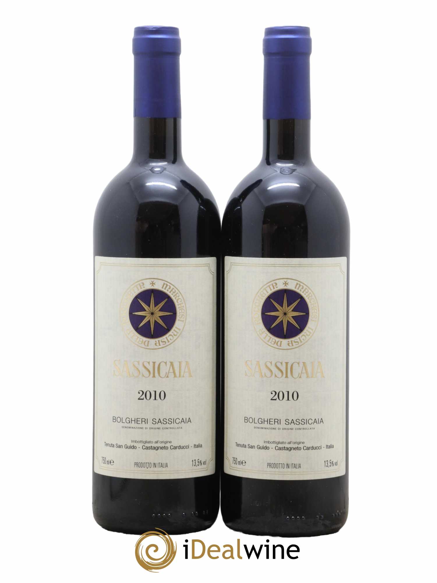 Bolgheri DOC Sassicaia Tenuta San Guido 2010 - Lot de 2 bouteilles - 0
