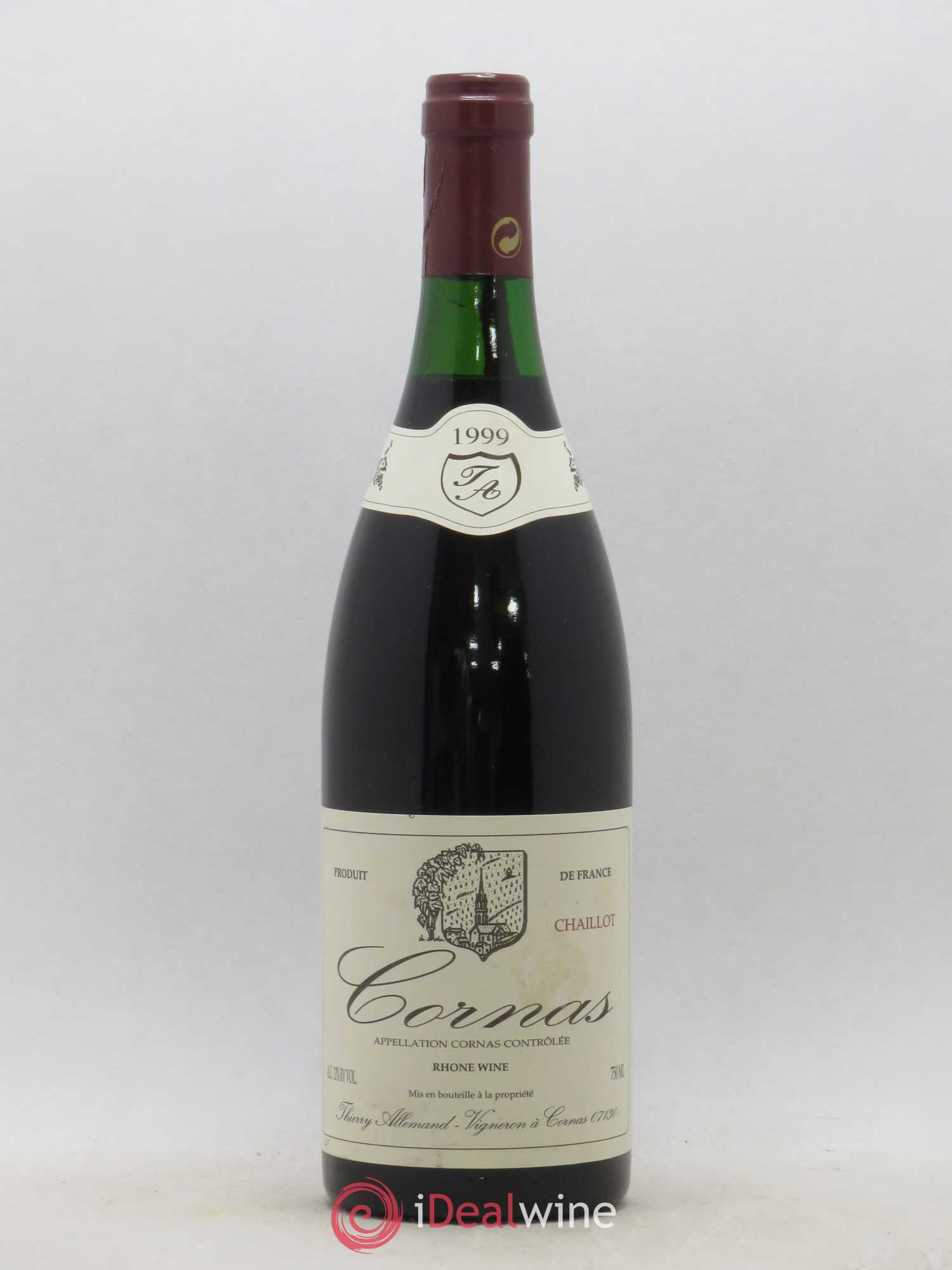 Cornas Chaillot Thierry Allemand 1999 - Lot de 1 bouteille - 0