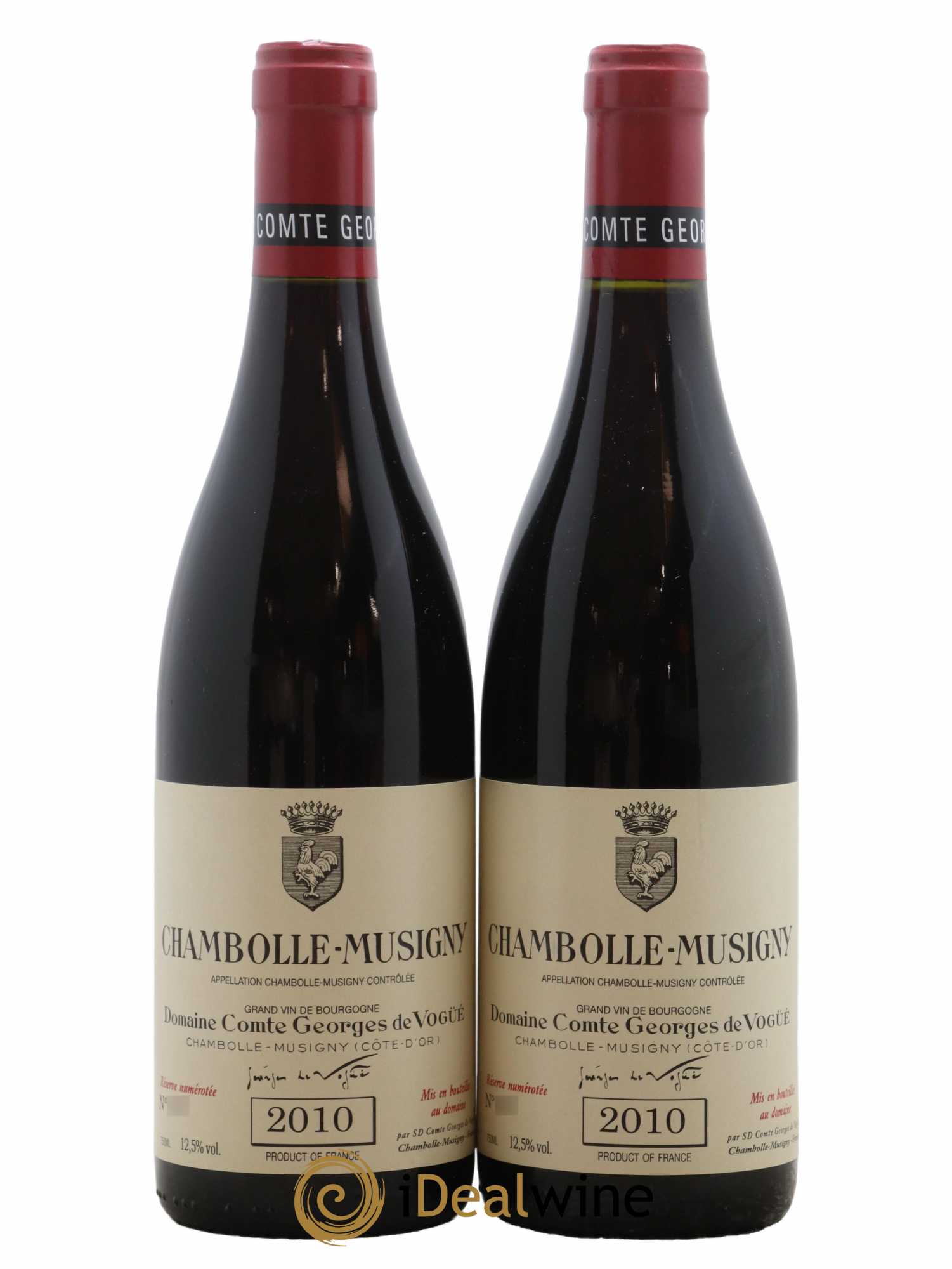 Chambolle-Musigny Comte Georges de Vogüé 2010 - Lot de 2 bouteilles - 0