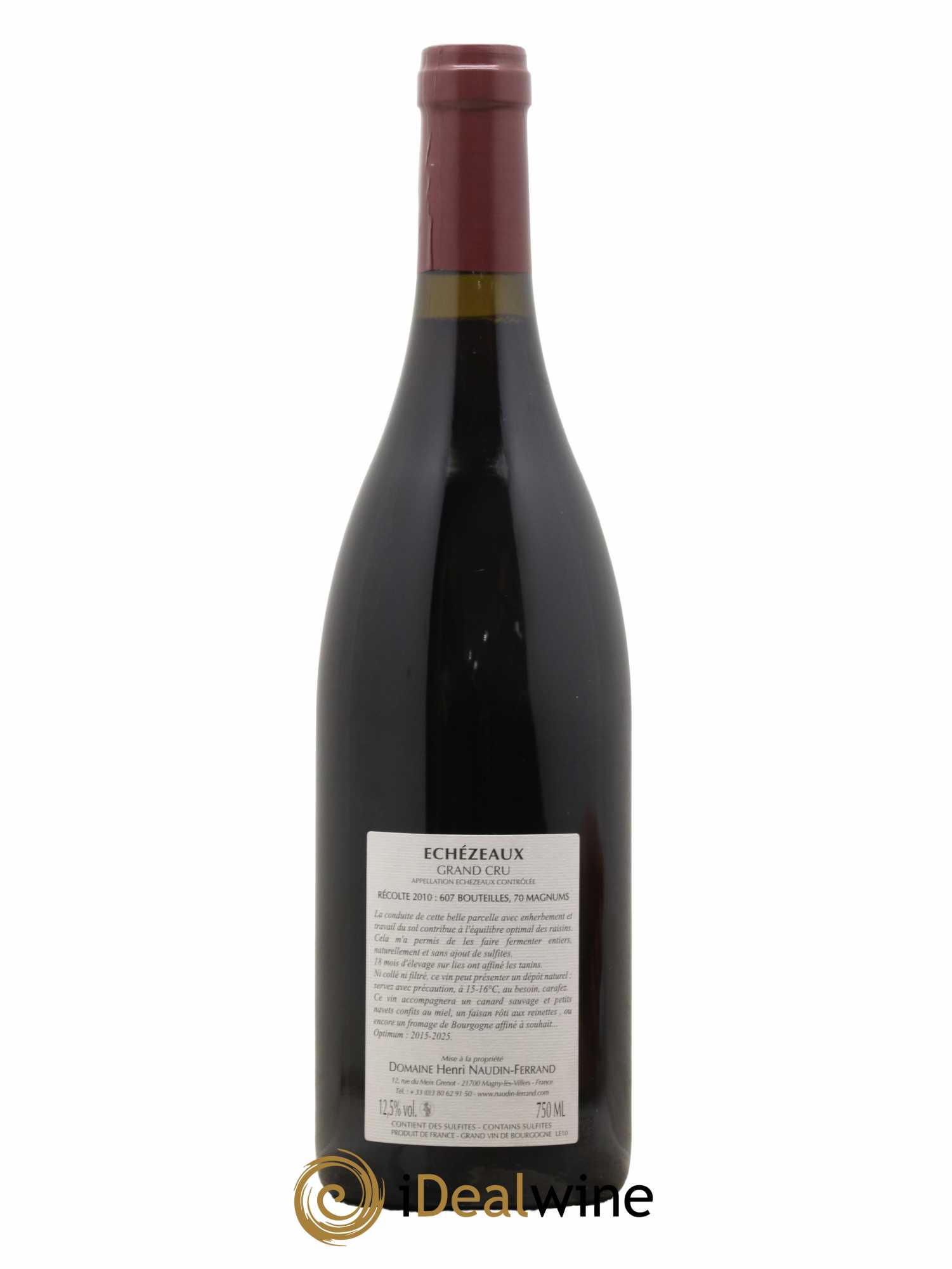 Echezeaux Grand Cru Naudin-Ferrand (Domaine) 2010 - Lot de 1 bouteille - 1