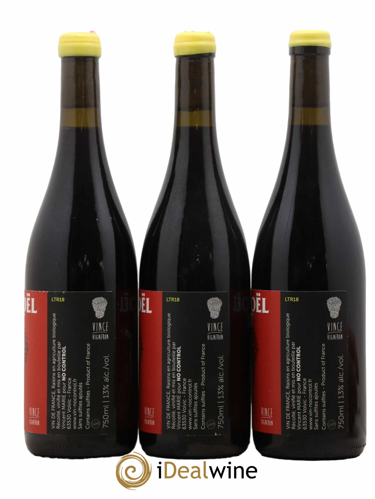 Vin de France Tournoël Riot Vincent Marie - No Control 2018 - Lot de 3 bouteilles - 1