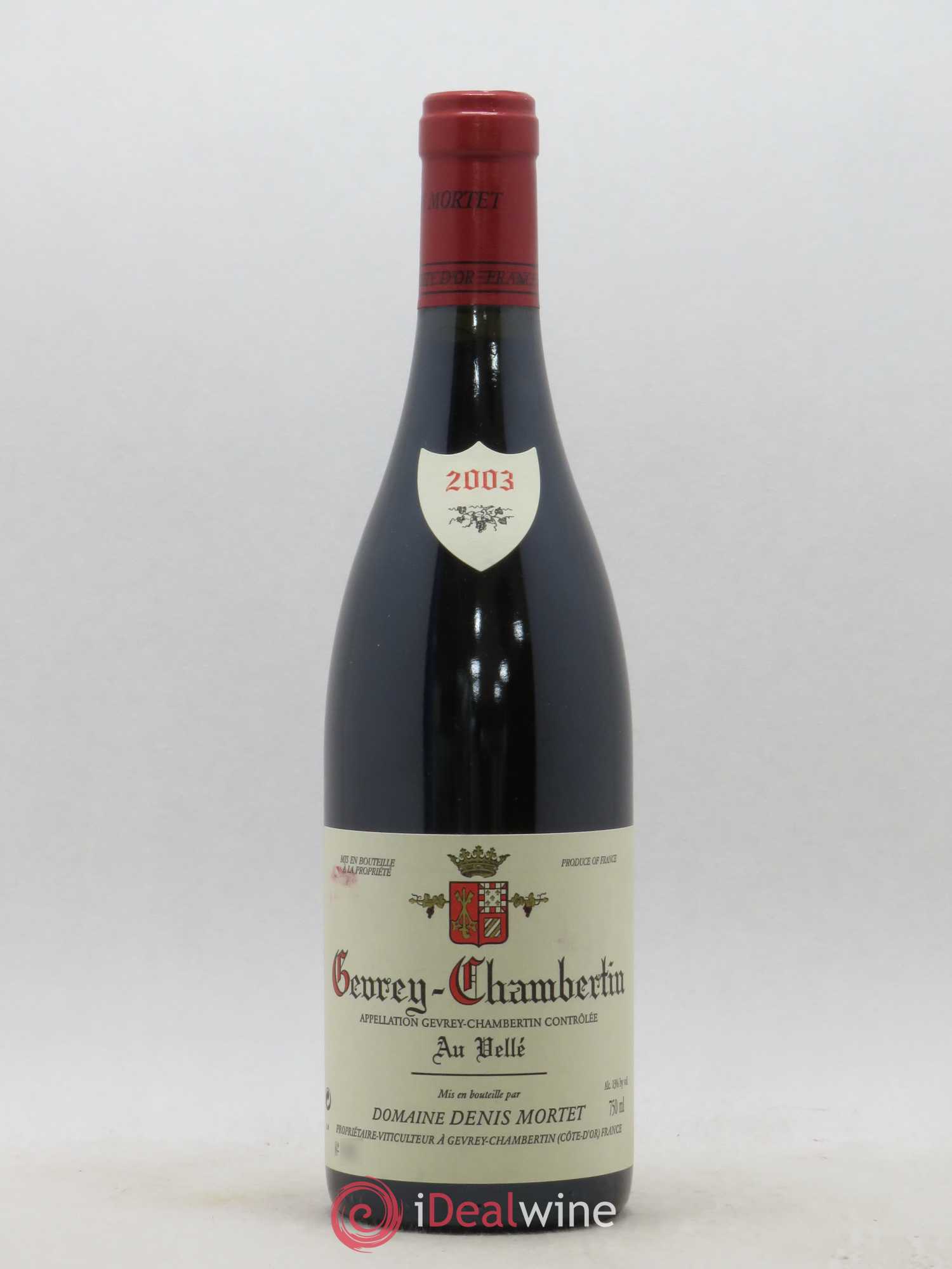 Gevrey-Chambertin Au Vellé Denis Mortet (Domaine) 2003 - Lot de 1 bouteille - 0