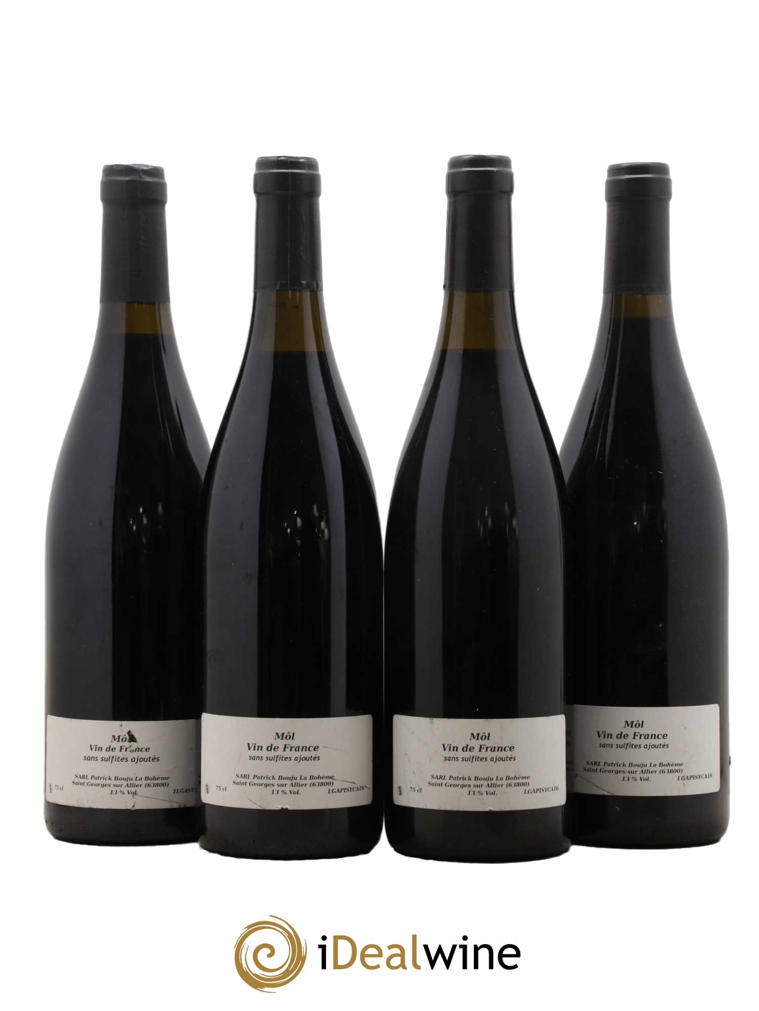 Vin de France Môl Patrick Bouju - La Bohème 2016 - Lot de 4 bouteilles - 1