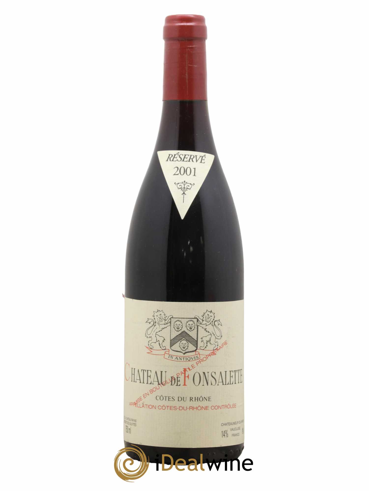 Côtes-du-Rhône Château de Fonsalette Emmanuel Reynaud 2001 - Lot de 1 bouteille - 0