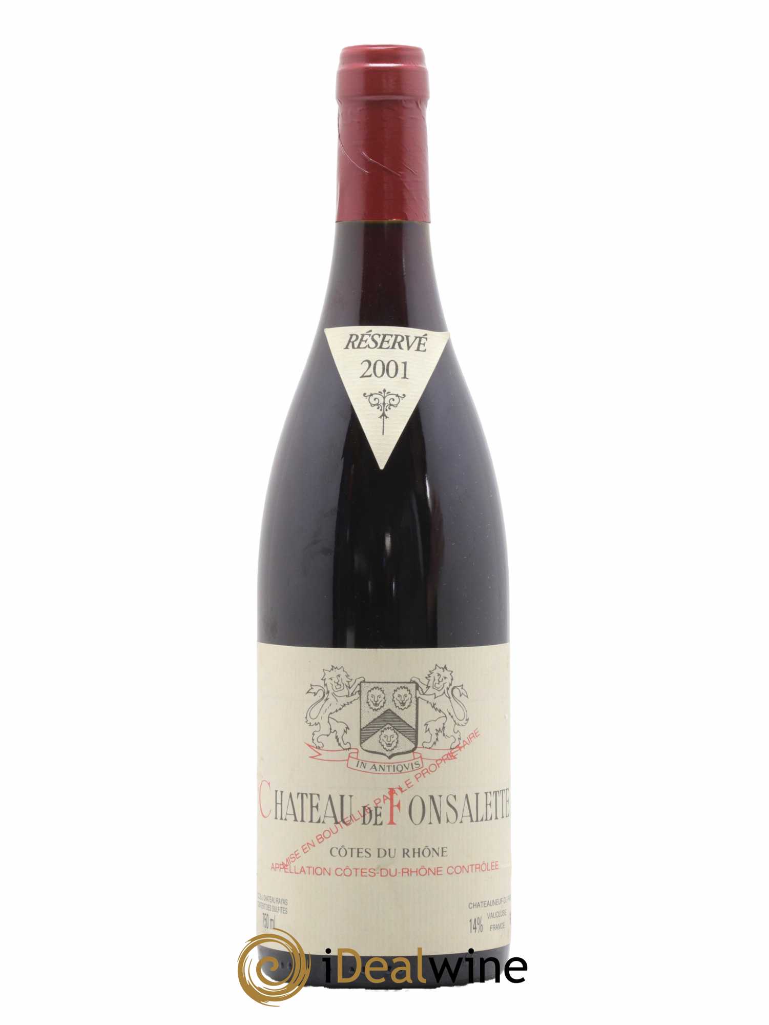 Côtes-du-Rhône Château de Fonsalette Emmanuel Reynaud 2001 - Lot of 1 bottle - 0