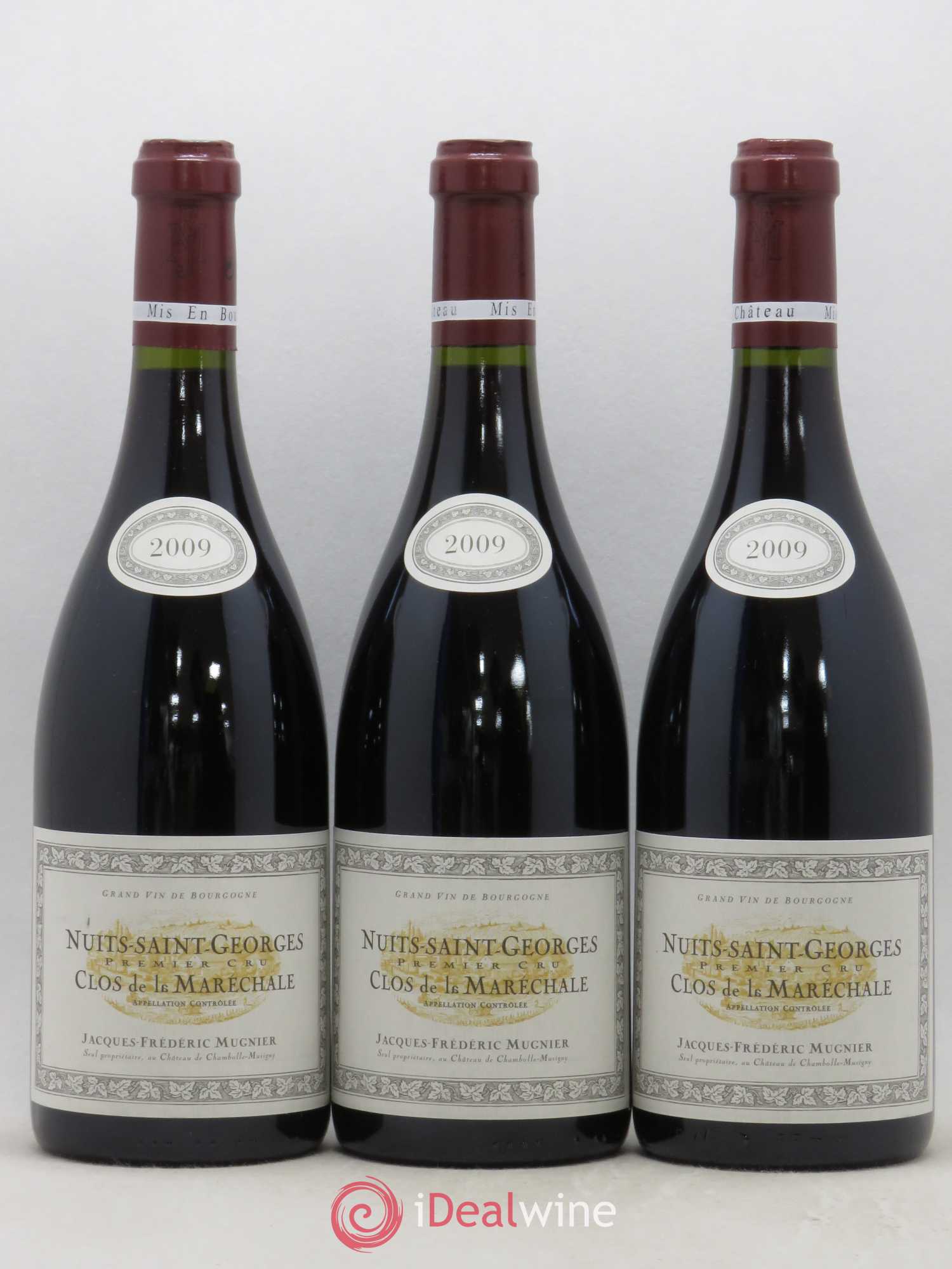 Nuits-Saint-Georges 1er Cru Clos de La Maréchale Jacques-Frédéric Mugnier 2009 - Lot de 3 bouteilles - 0