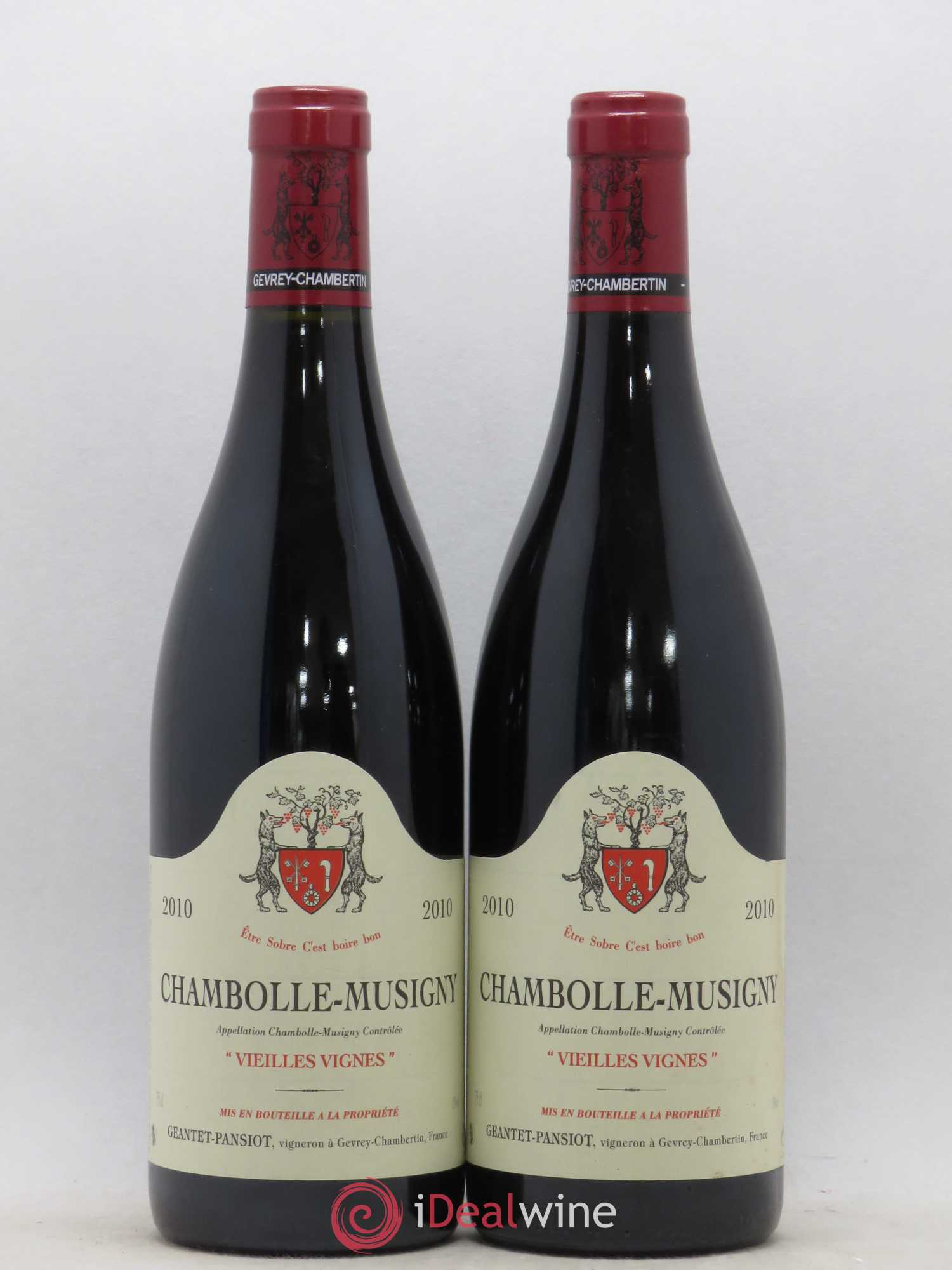 Chambolle-Musigny Vieilles vignes Geantet-Pansiot 2010 - Lot de 2 bouteilles - 0