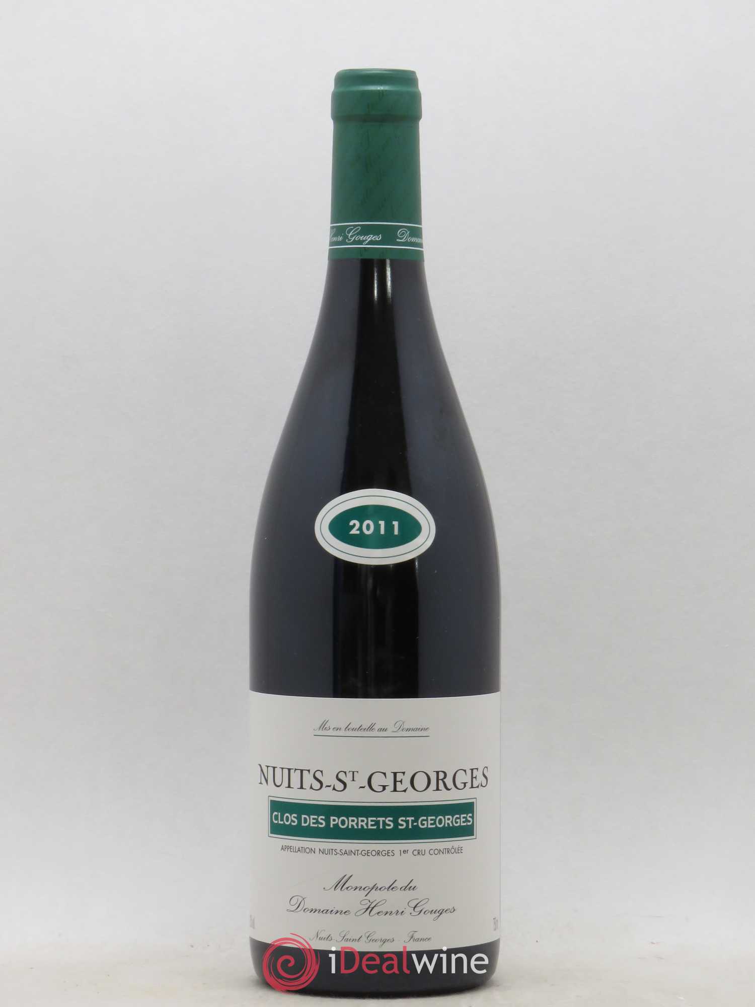 Nuits-Saint-Georges 1er Cru Clos des Porrets St Georges Henri Gouges 2011 - Posten von 1 Flasche - 0