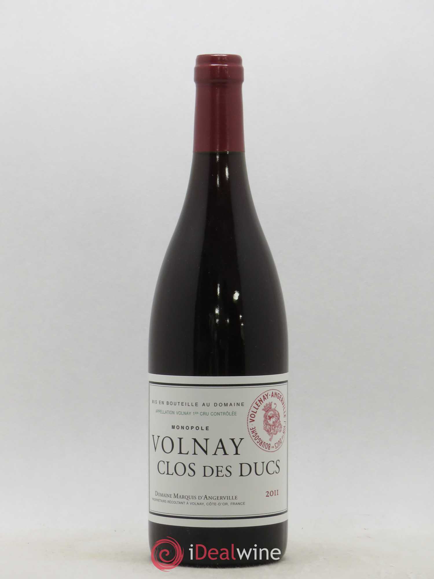 Volnay 1er Cru Clos des Ducs Marquis d'Angerville (Domaine) 2011 - Lot de 1 bouteille - 0
