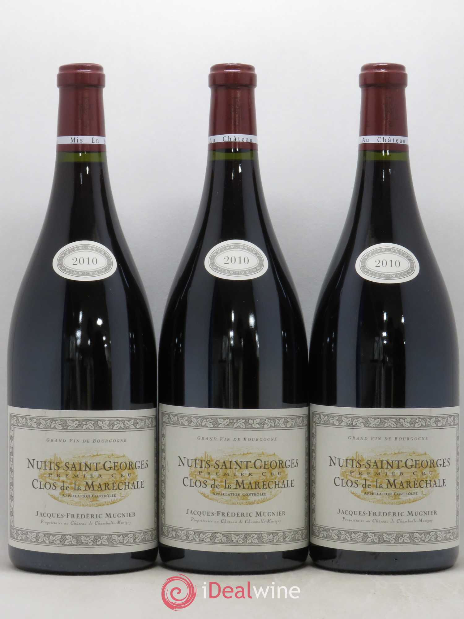 Nuits-Saint-Georges 1er Cru Clos de La Maréchale Jacques-Frédéric Mugnier 2010 - Lot de 3 magnums - 0