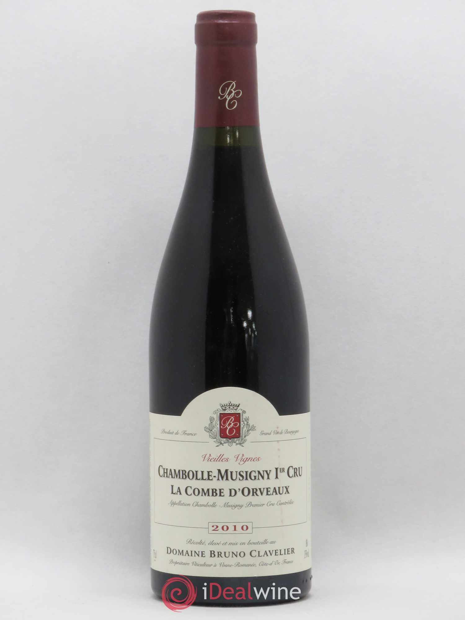 Chambolle-Musigny 1er Cru La Combe d'Orveaux Vieilles Vignes Bruno Clavelier 2010 - Lot de 1 bouteille - 0