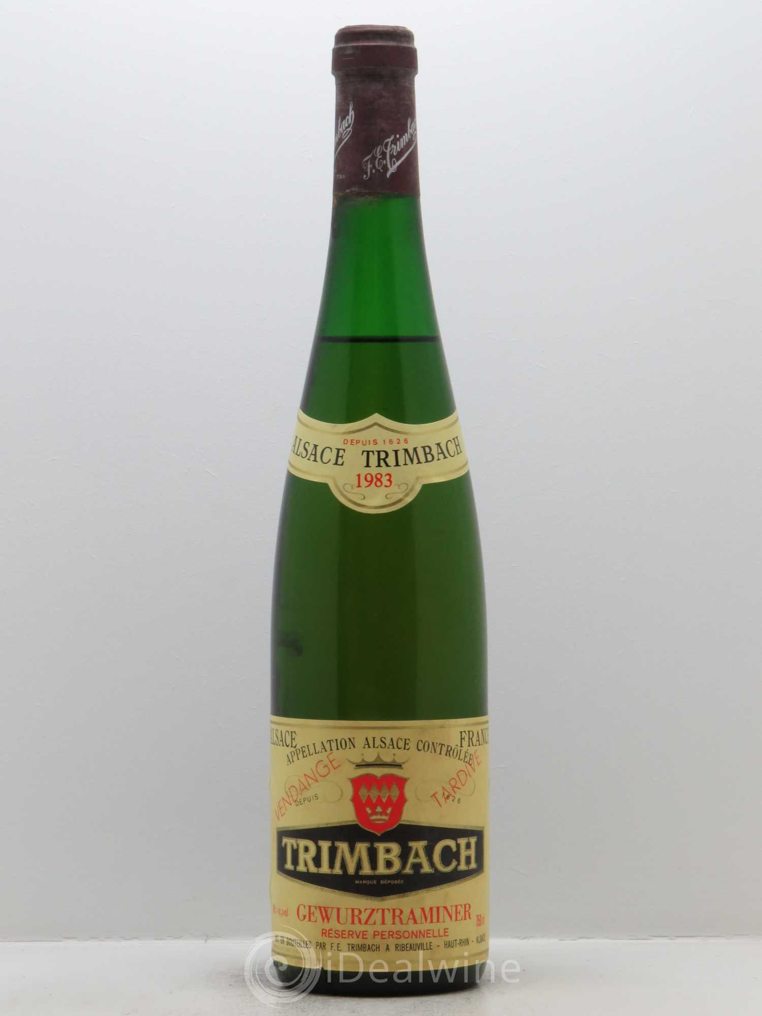 Alsace Gewurztraminer Réserve Personnelle Trimbach (Domaine) Vendanges Tardives 1983 - Lot de 1 bouteille - 0