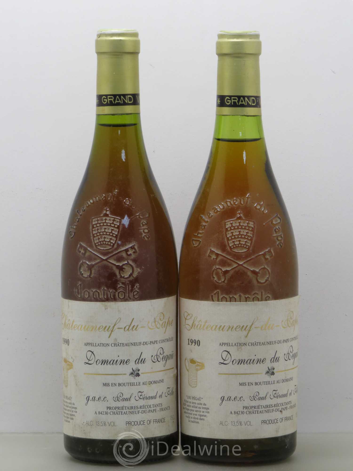 Châteauneuf-du-Pape Domaine du Pégau 1990 - Posten von 2 Flaschen - 0