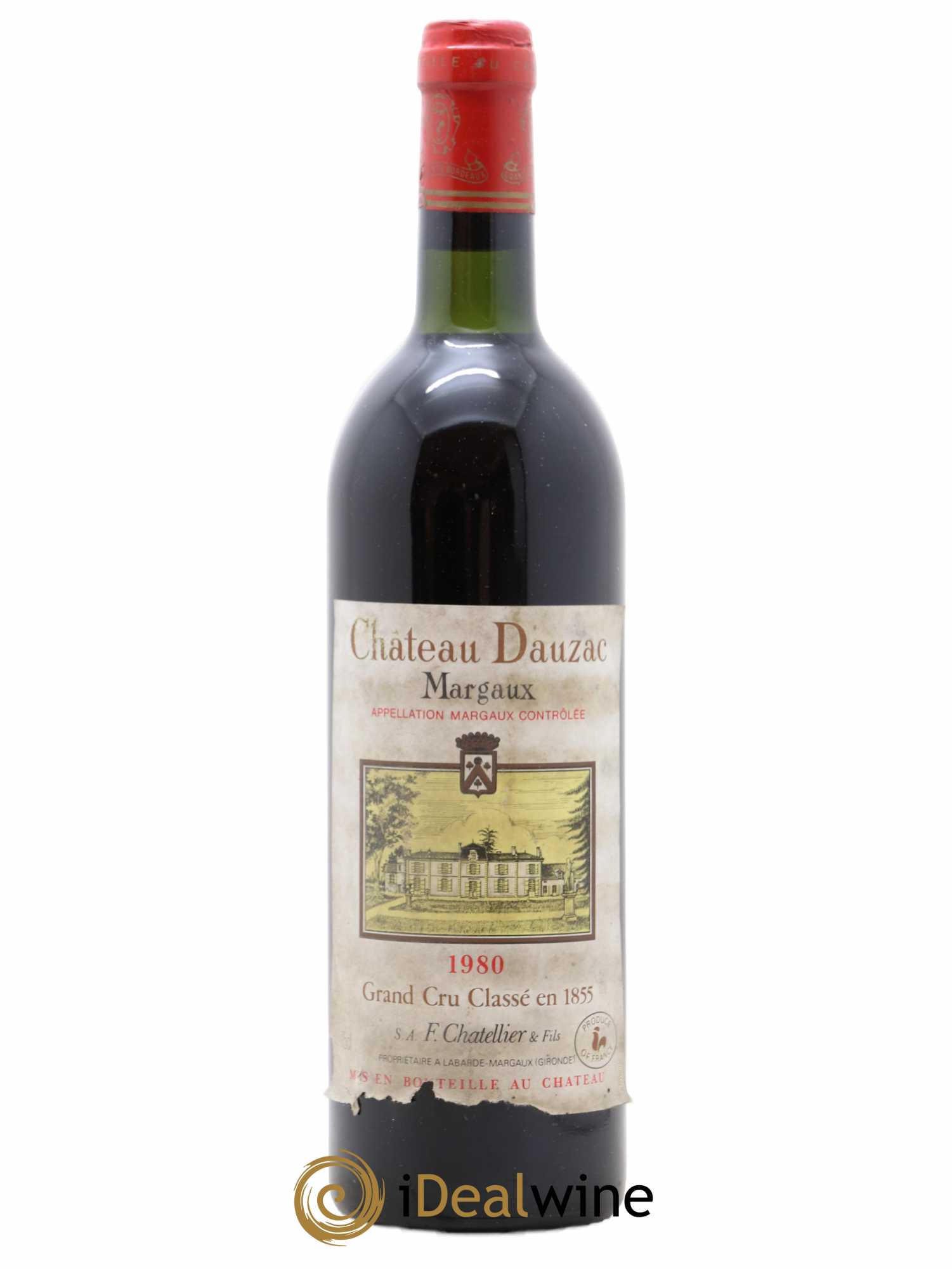 Château Dauzac 5ème Grand Cru Classé 1980 - Lot de 1 bouteille - 0