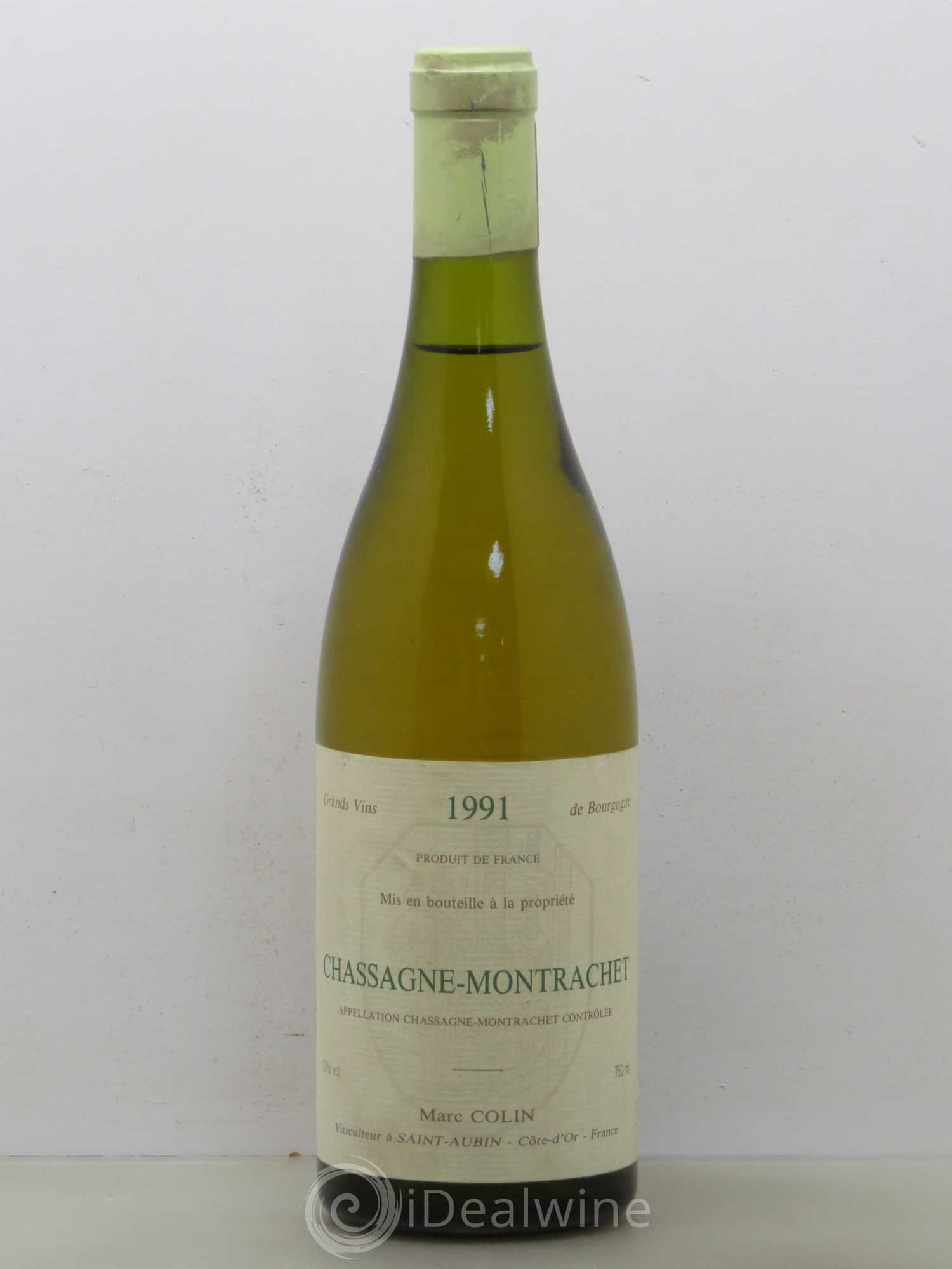 Chassagne-Montrachet Marc Colin 1991 - Lot de 1 bouteille - 0