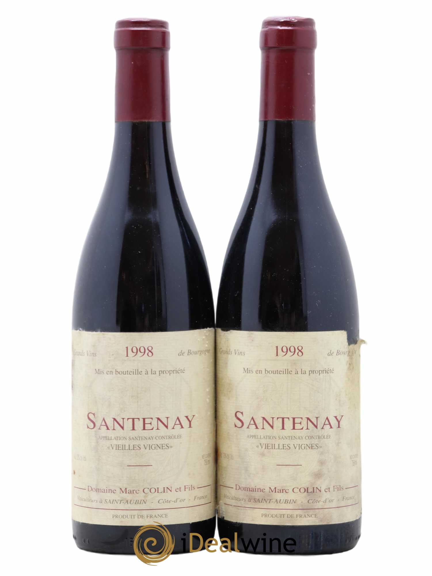 Santenay Vieilles Vignes Marc Colin 1998 - Lot de 2 bouteilles - 0