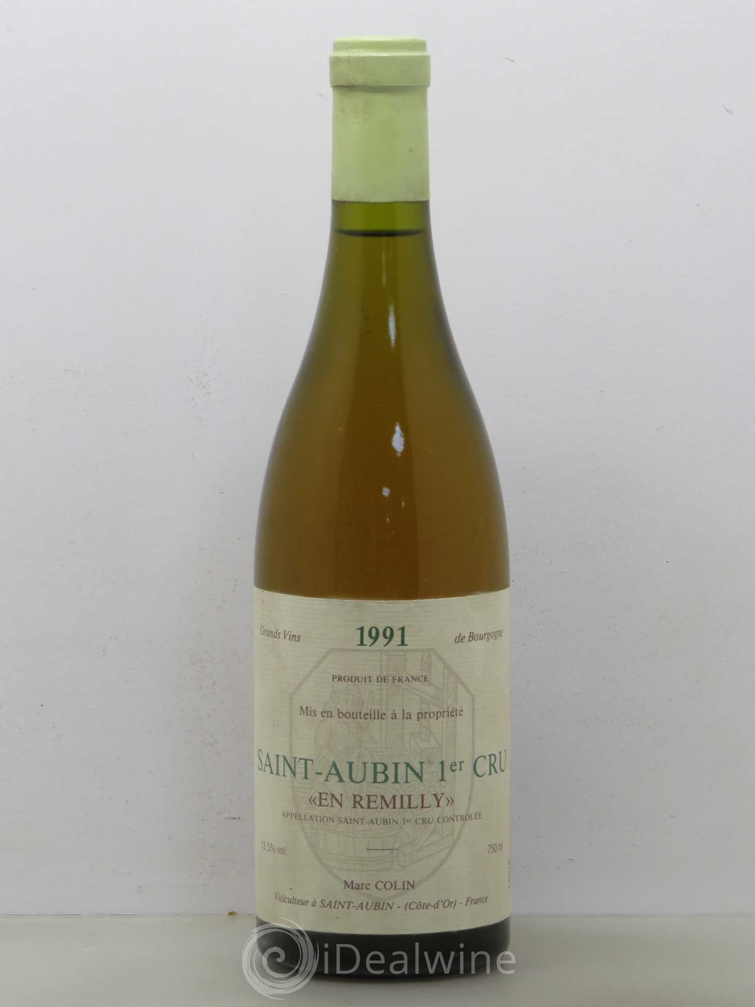 Saint-Aubin 1er Cru En Rémilly Marc Colin & Fils 1991 - Posten von 1 Flasche - 0