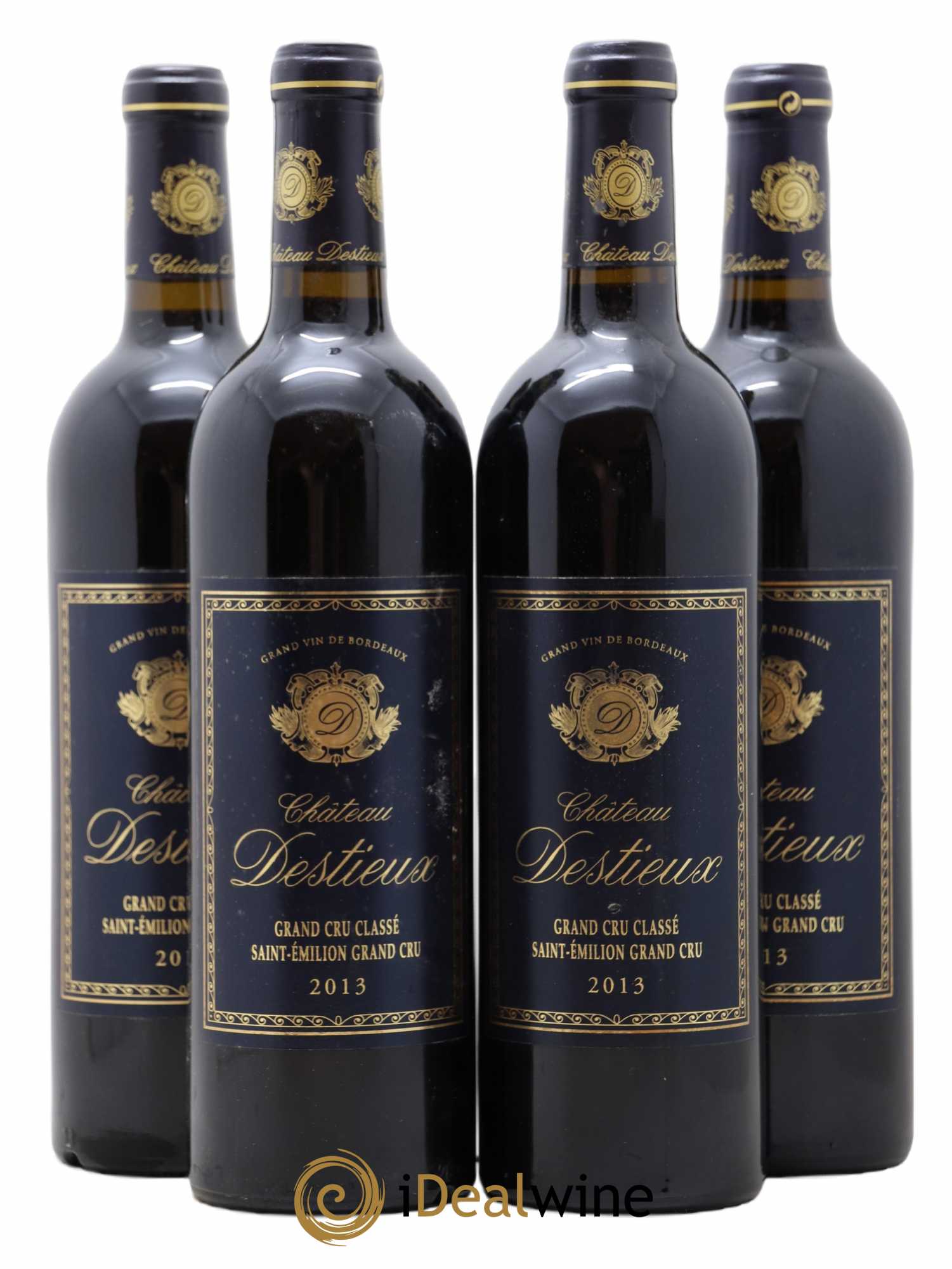 Château Destieux Grand Cru Classé (senza prezzo di riserva) 2013 - Lotto di 4 bottiglie - 0