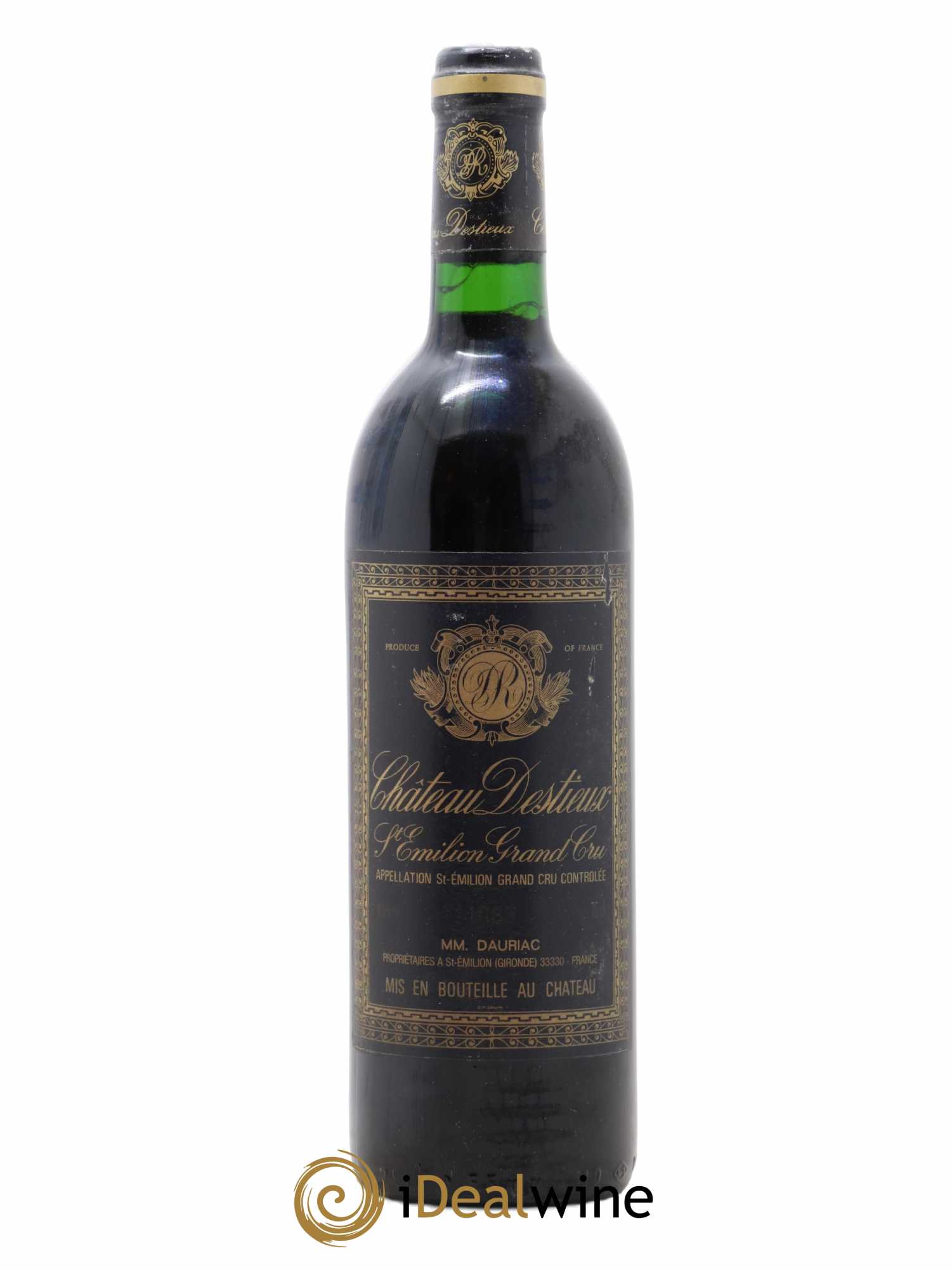 Château Destieux Grand Cru Classé 1985 - Lot de 1 bouteille - 0