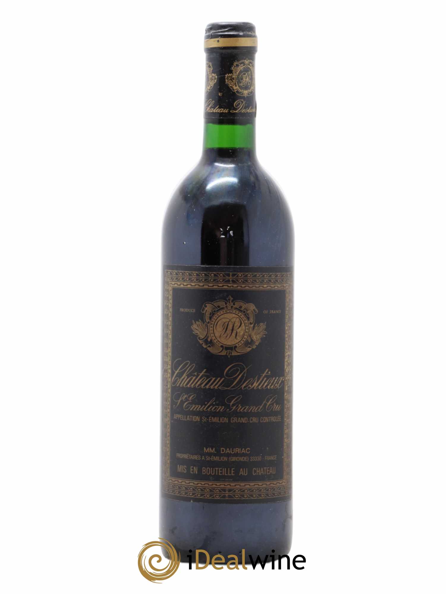 Château Destieux Grand Cru Classé 1989 - Lot de 1 bouteille - 0