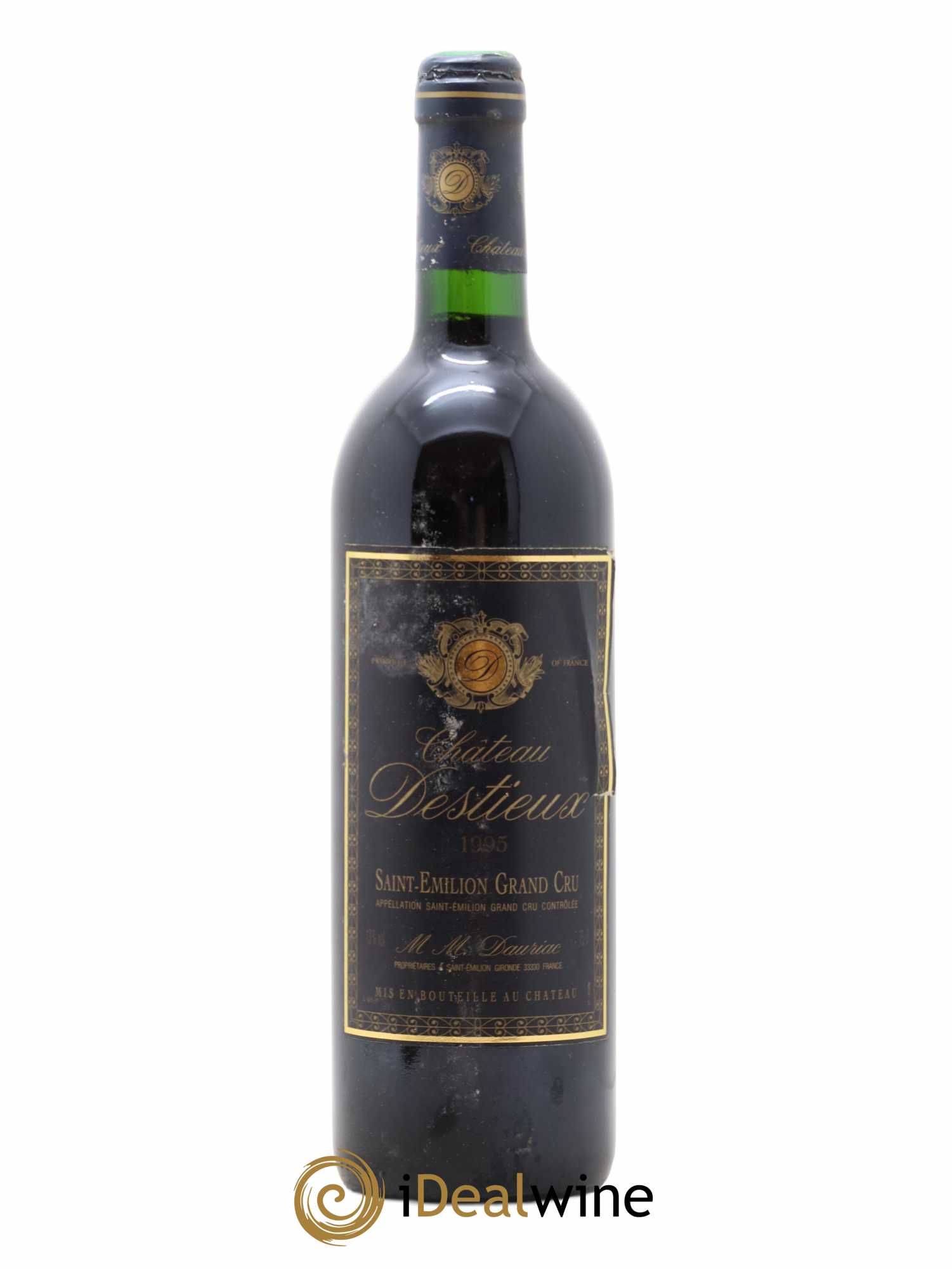 Château Destieux Grand Cru Classé 1995 - Lot de 1 bouteille - 0