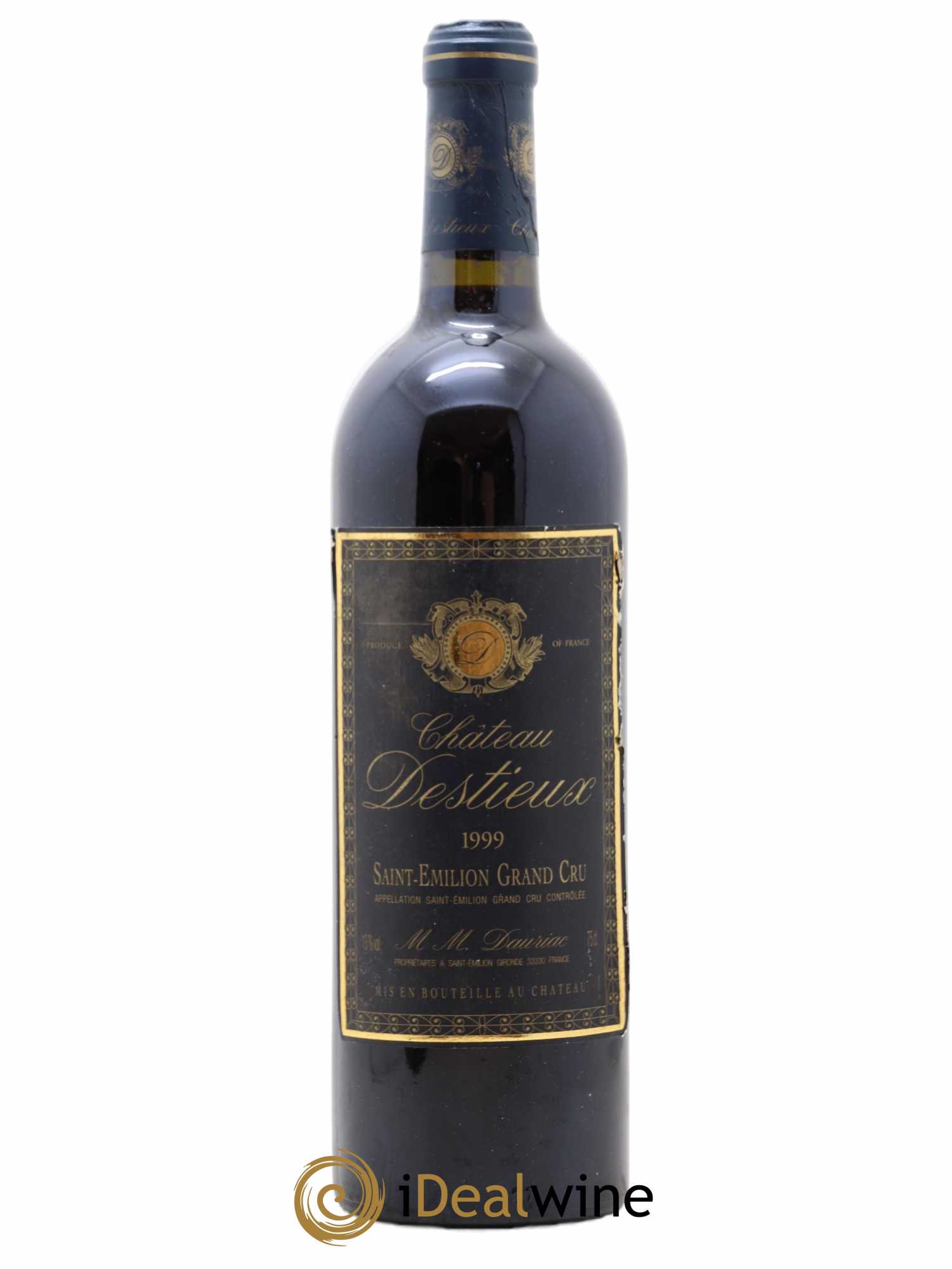 Château Destieux Grand Cru Classé 1999 - Lot de 1 bouteille - 0