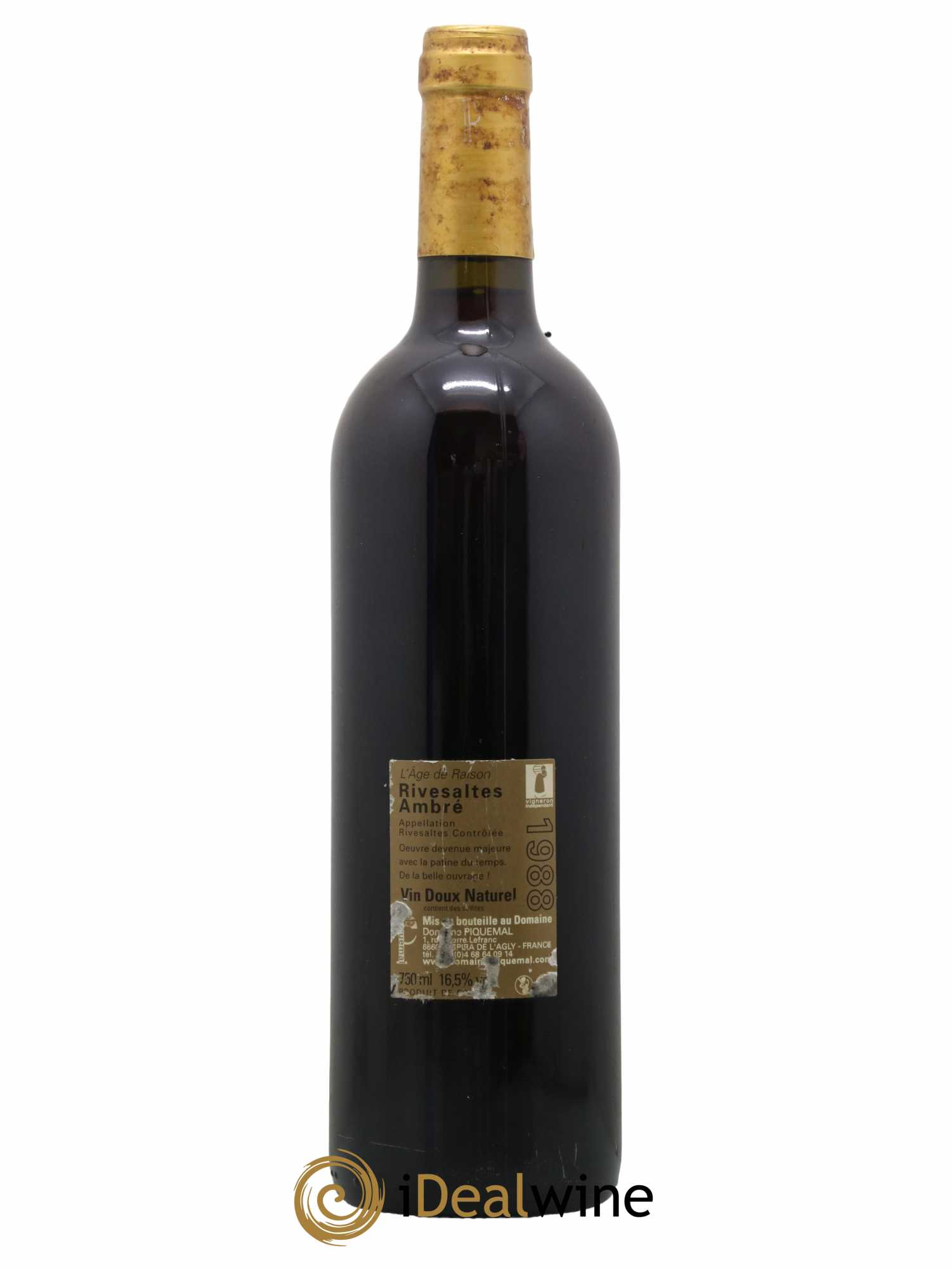 Rivesaltes Cuvée l'Age de Raison Domaine Piquemal 1988 - Lotto di 1 bottiglia - 1