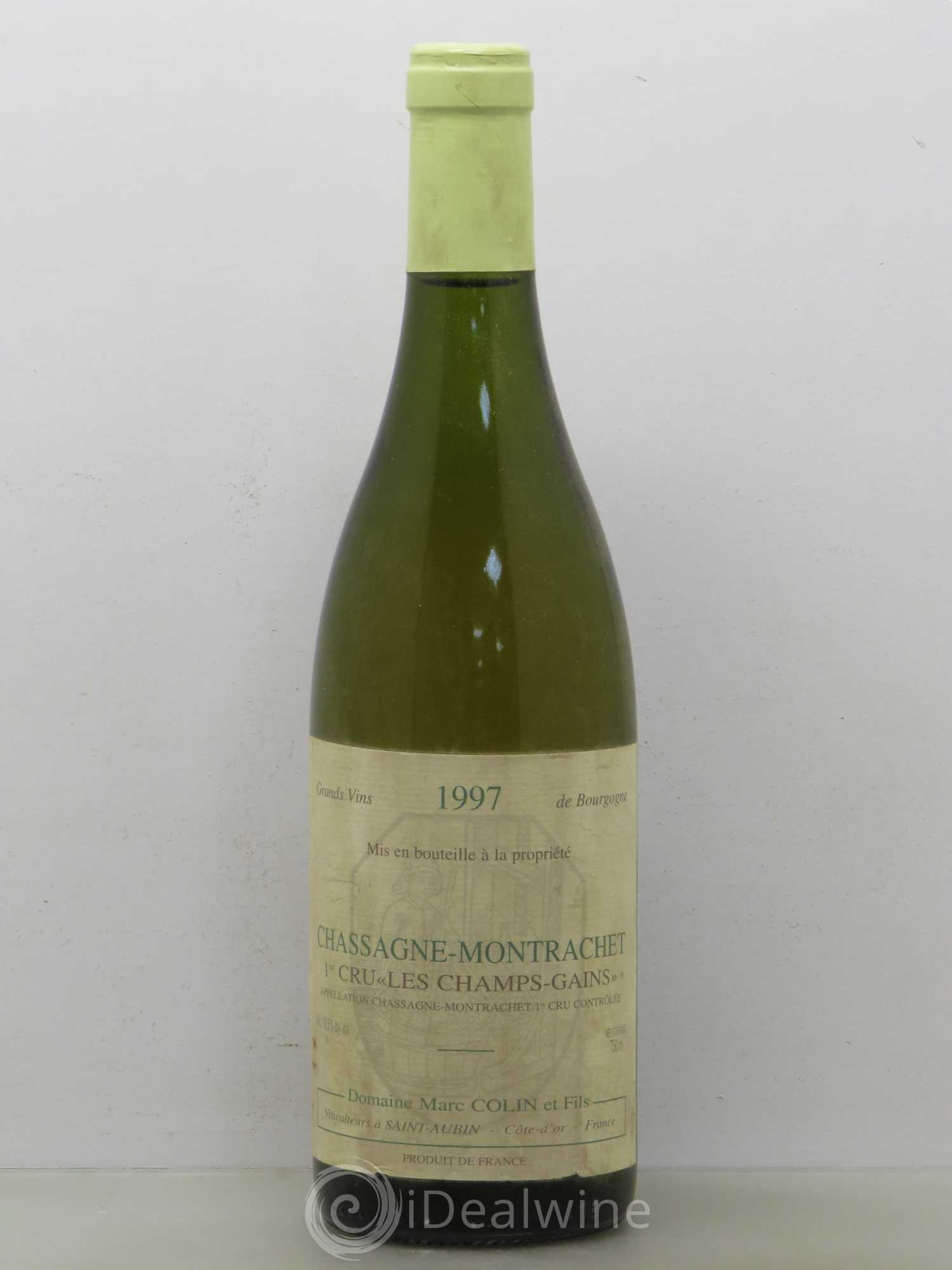 Chassagne-Montrachet 1er Cru Champs Gains Marc Colin 1997 - Posten von 1 Flasche - 0