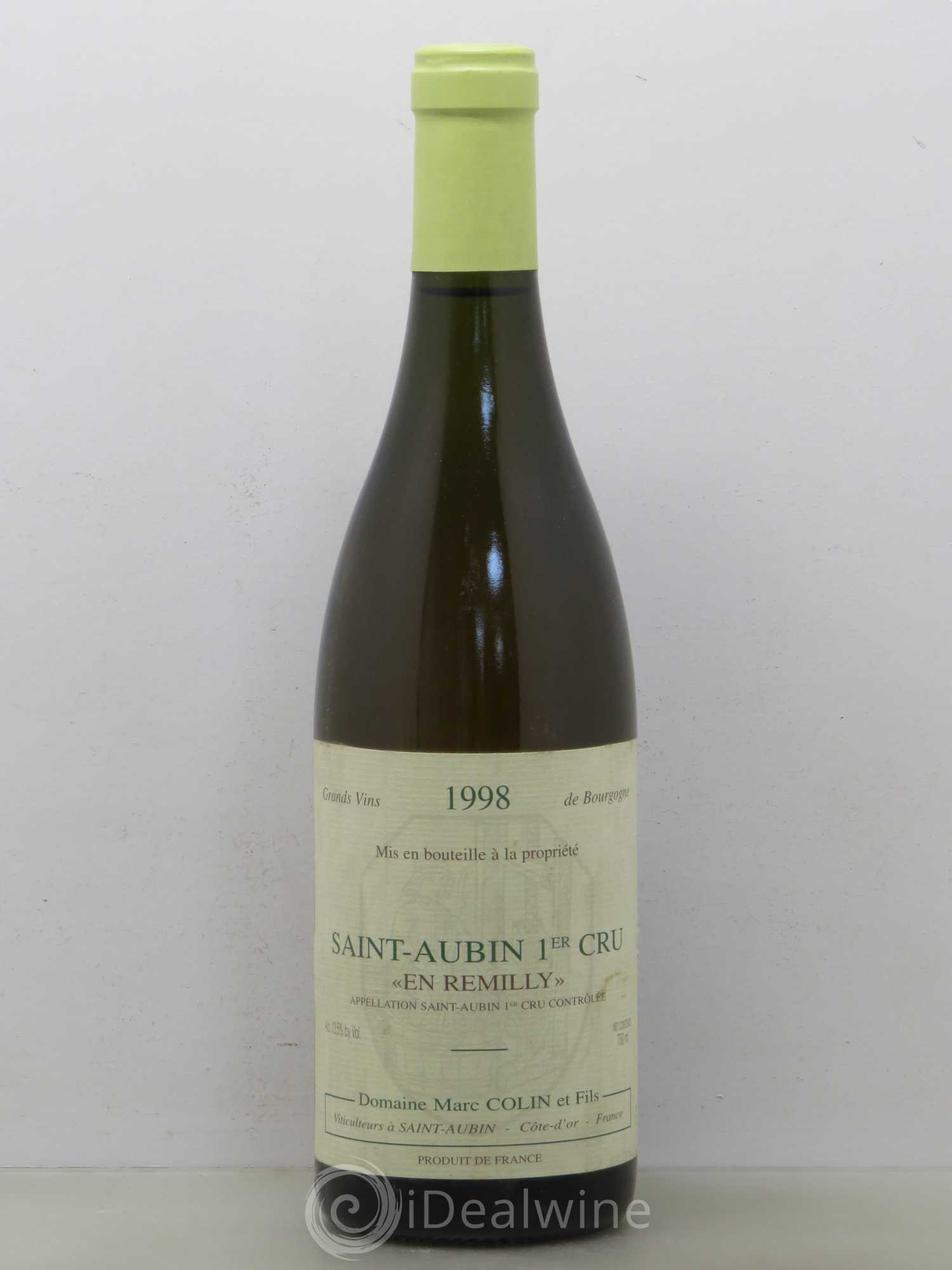 Saint-Aubin 1er Cru En Rémilly Marc Colin & Fils 1998 - Lot de 1 bouteille - 0