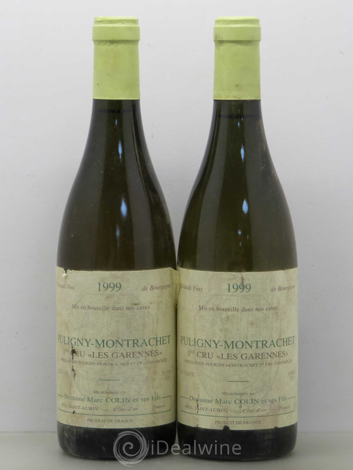 Puligny-Montrachet 1er Cru Les Garennes Marc Colin 1999 - Posten von 2 Flaschen - 0