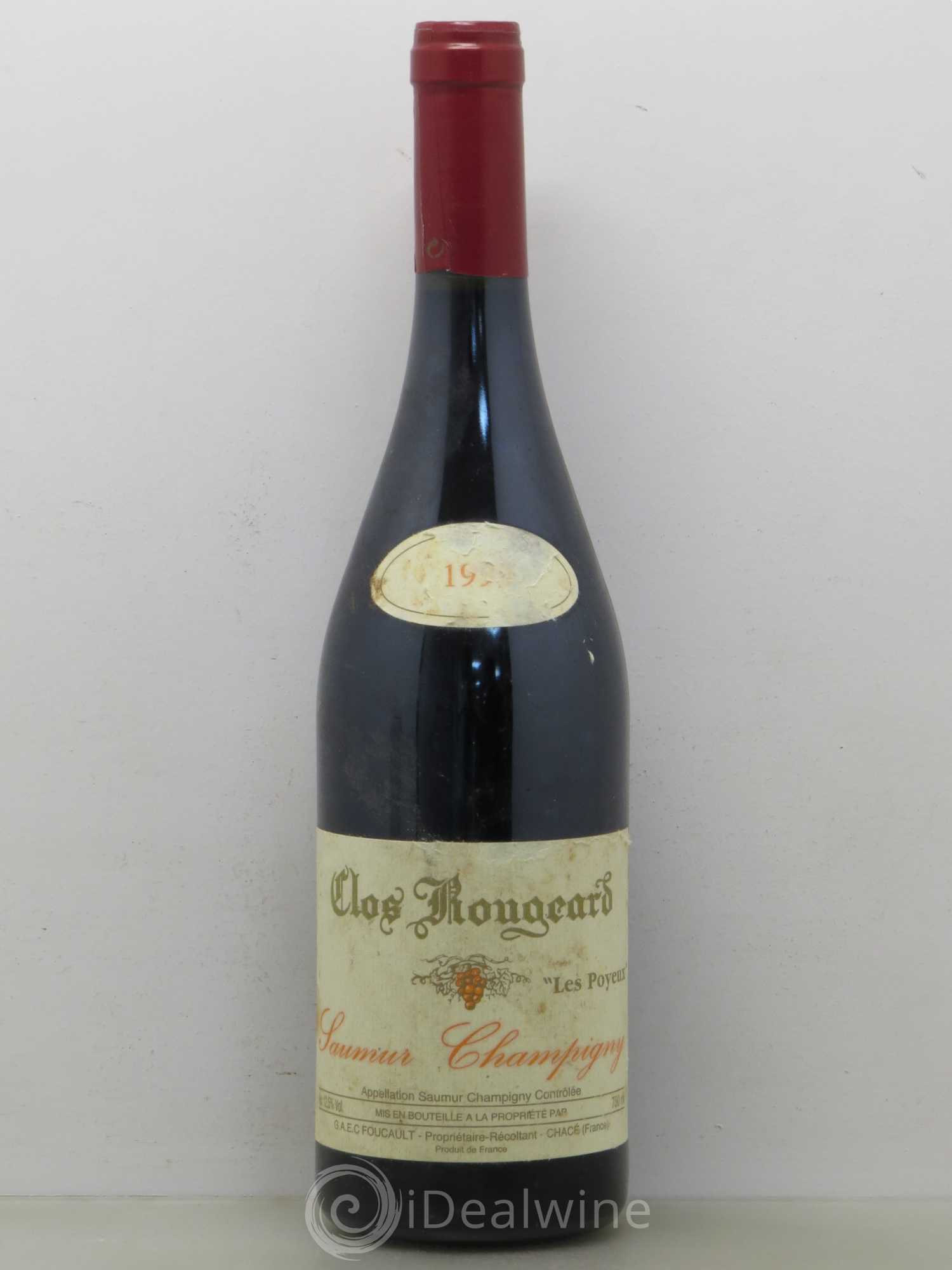Saumur-Champigny Les Poyeux Clos Rougeard 1999 - Lot de 1 bouteille - 0