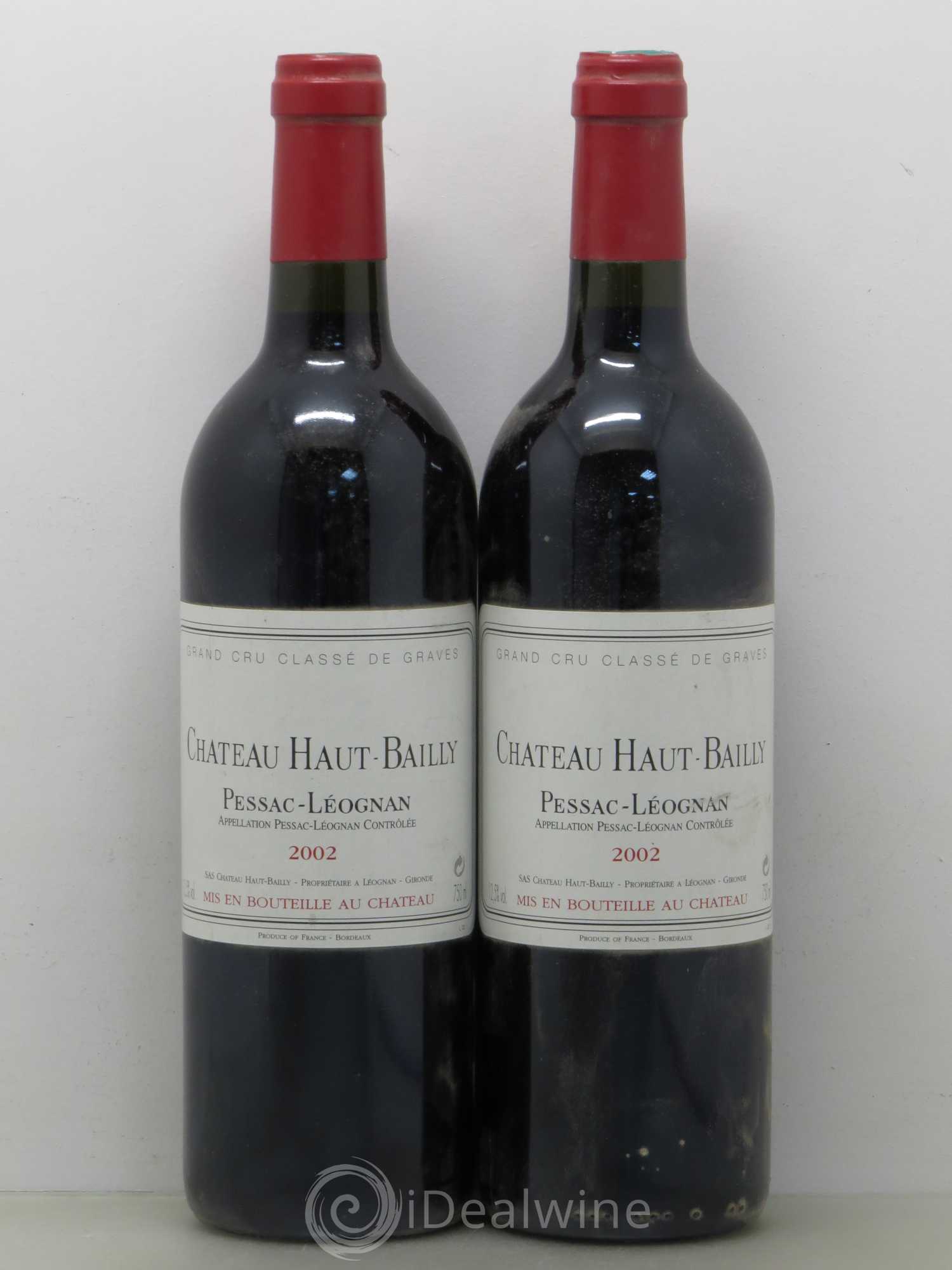 Château Haut-Bailly Cru Classé de Graves 2002 - Lot de 2 bouteilles - 0
